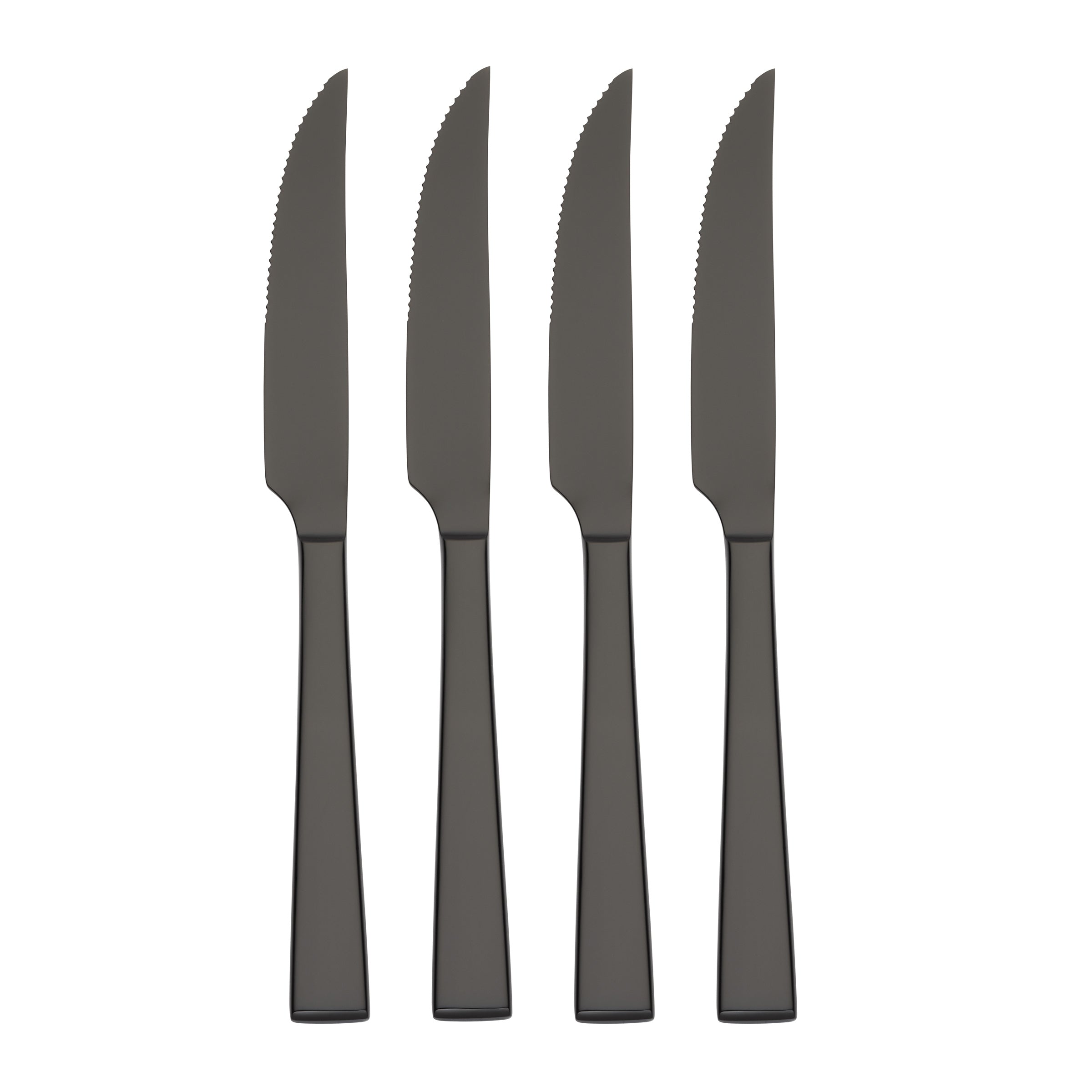 Kane Black Stainless Steel Steak Knife Set - 4-Piece