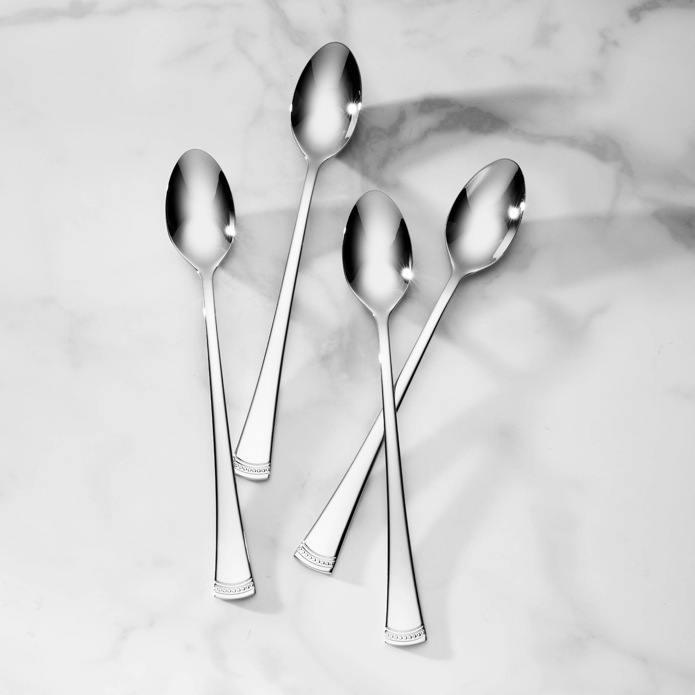 Portola 18/10 Stainless Steel Iced Teaspoons - Set of 4