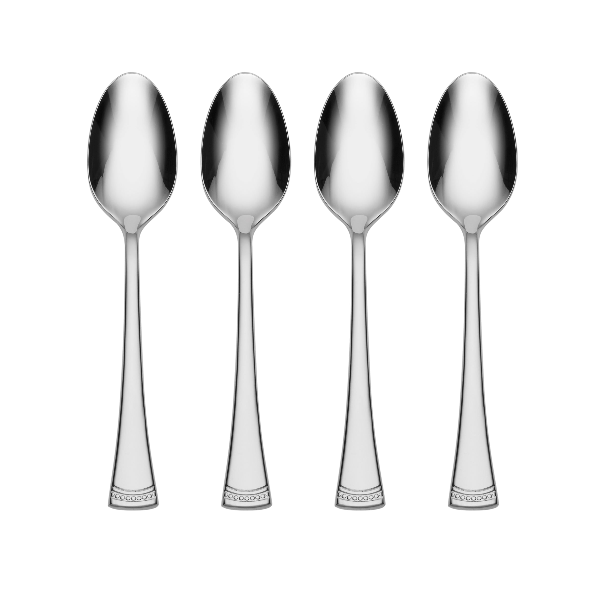Portola 18/10 Stainless Steel Cocktail Spoon Set - 4 Piece