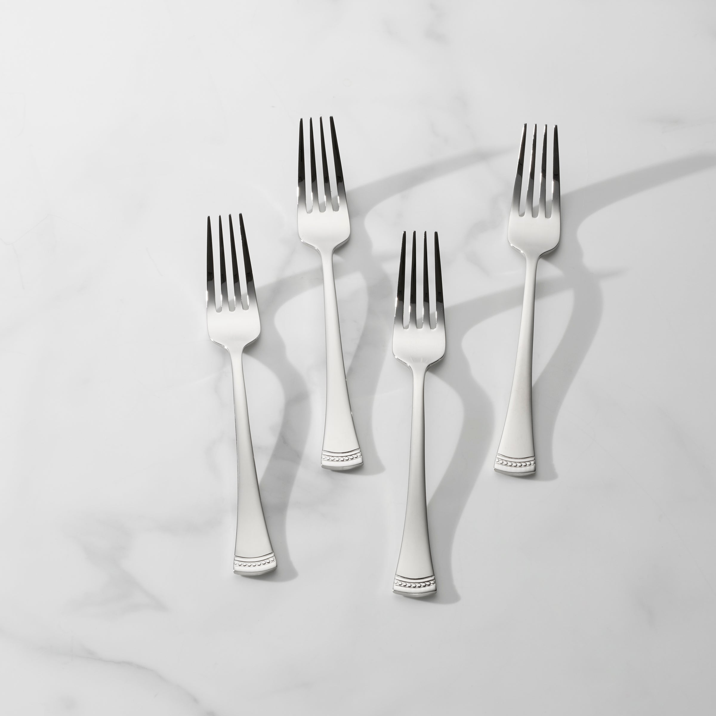 Portola 18/10 Stainless Steel Salad Forks - Set of 4