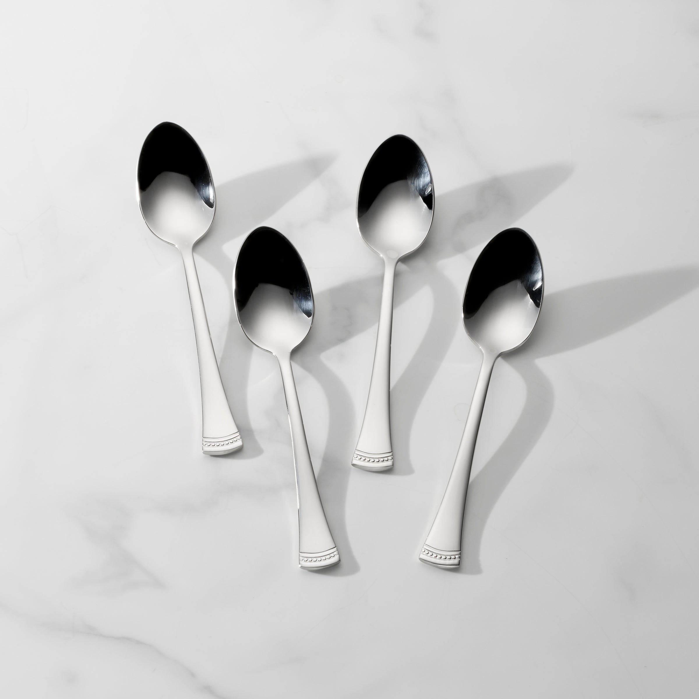 Portola 18/10 Stainless Steel Dinner Spoons - Set of 4