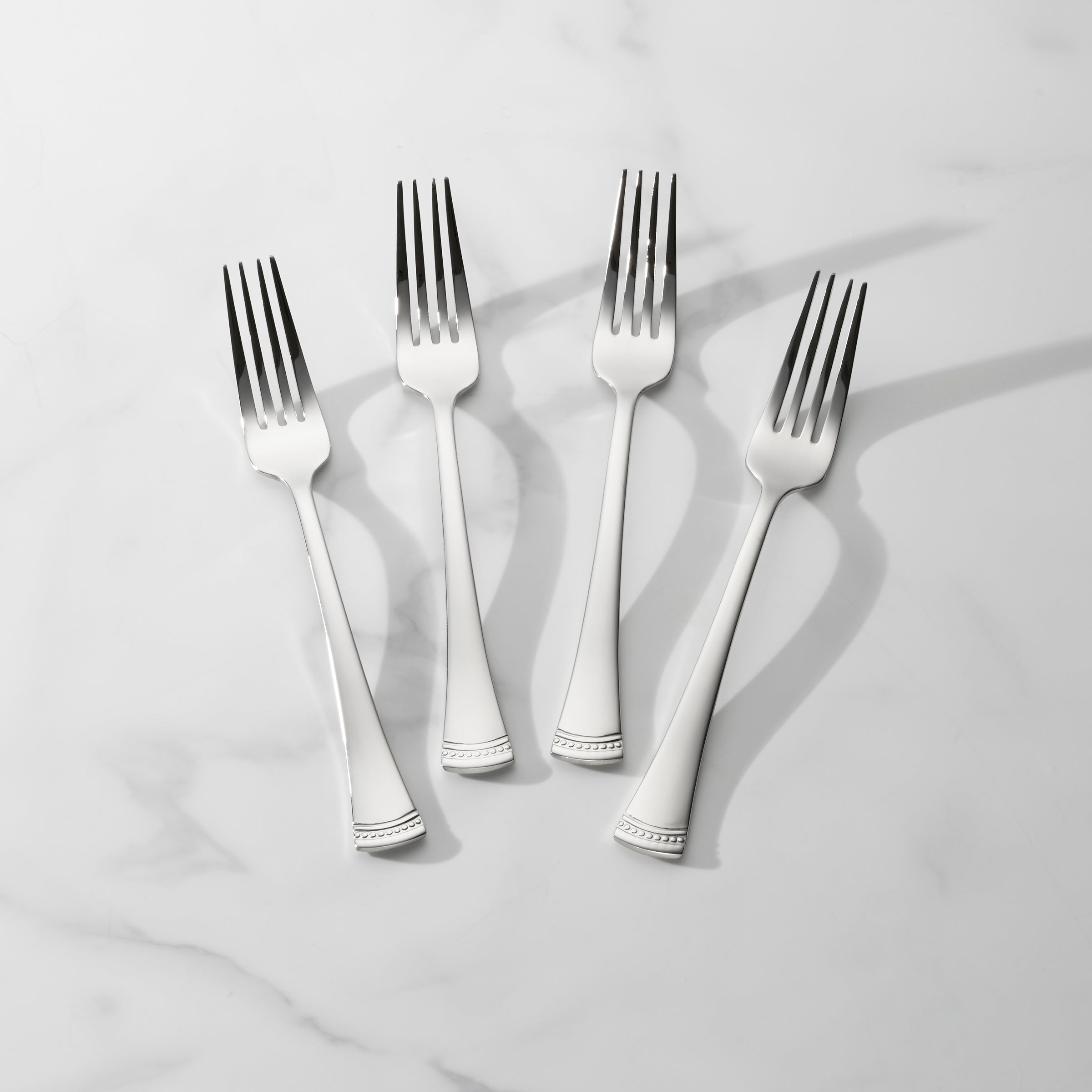 Portola 18/10 Stainless Steel Dinner Forks - Set of 4