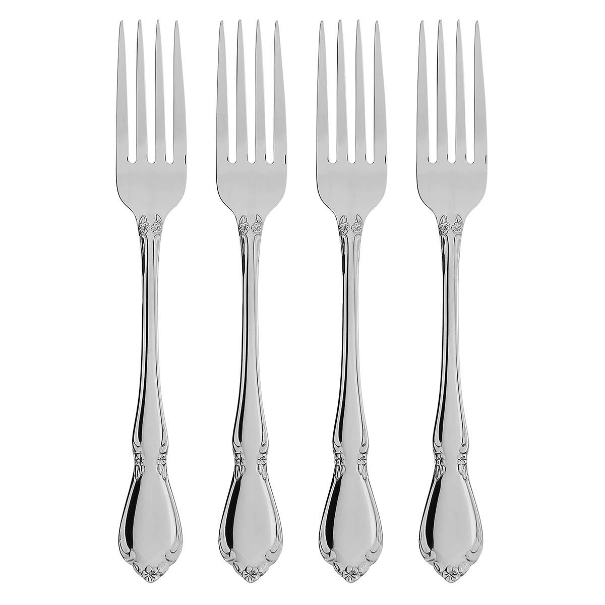 Chateau Baroque Dinner Fork Set - 4 Elegant French Design Pieces