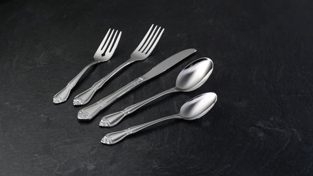 Vintage True Rose Salad Forks - Set of 4 Sterling Silver