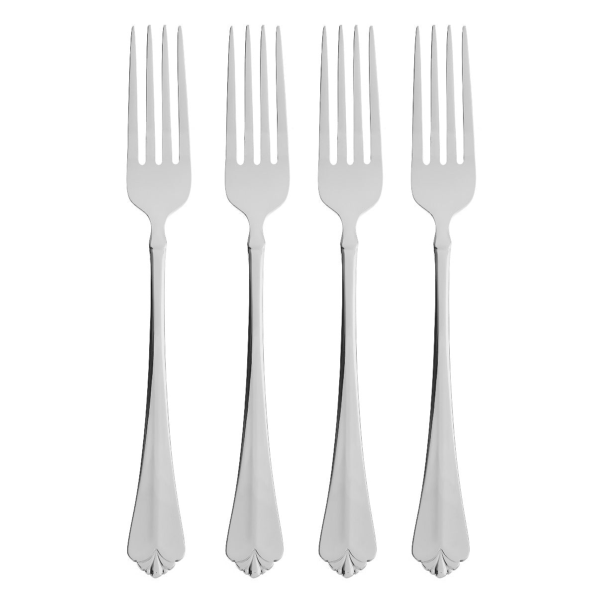 Juilliard 4-Piece Dinner Fork Set – Elegant Trefoil Design