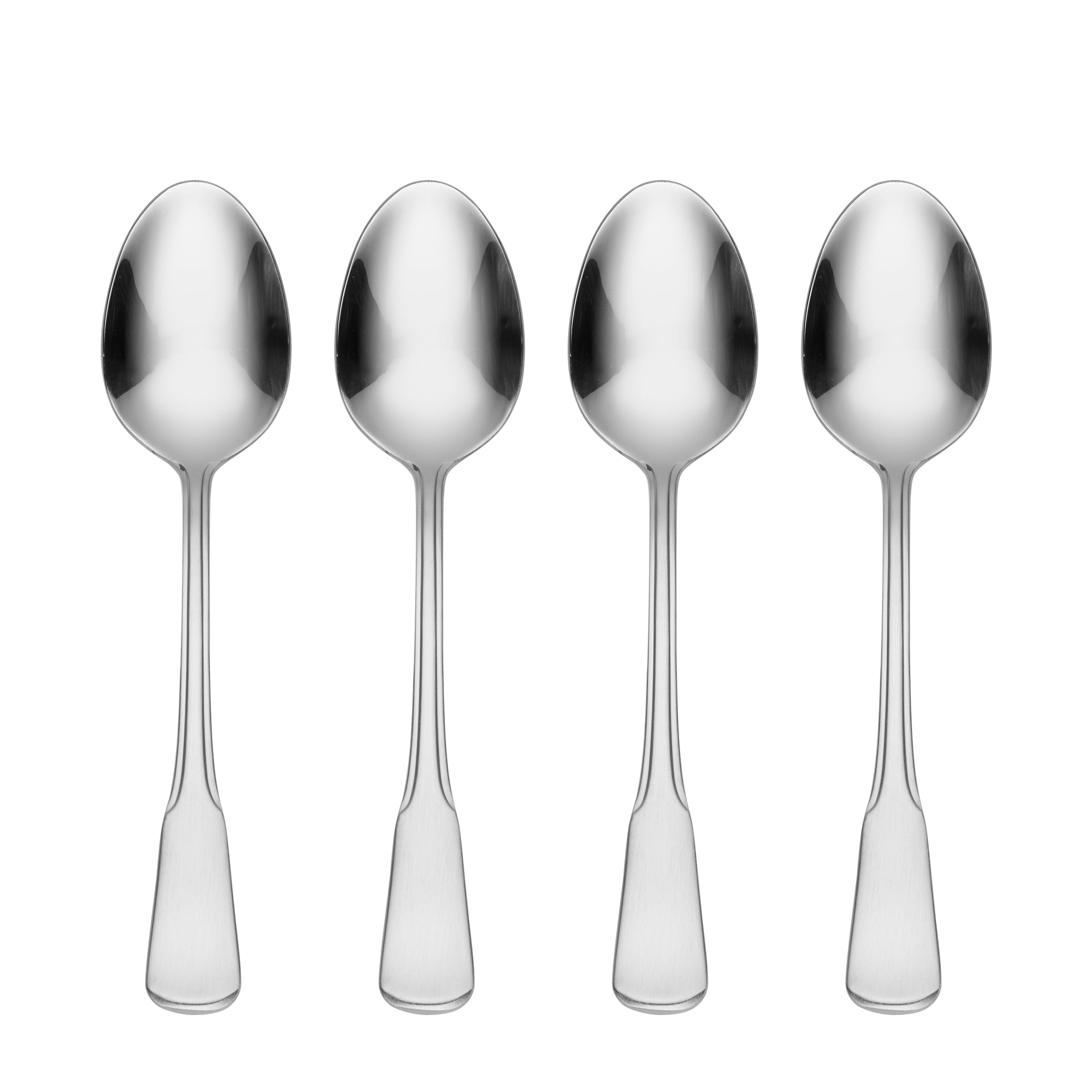 Colonial Boston Dinner Spoons - Set of 4 Handcrafted Flatware