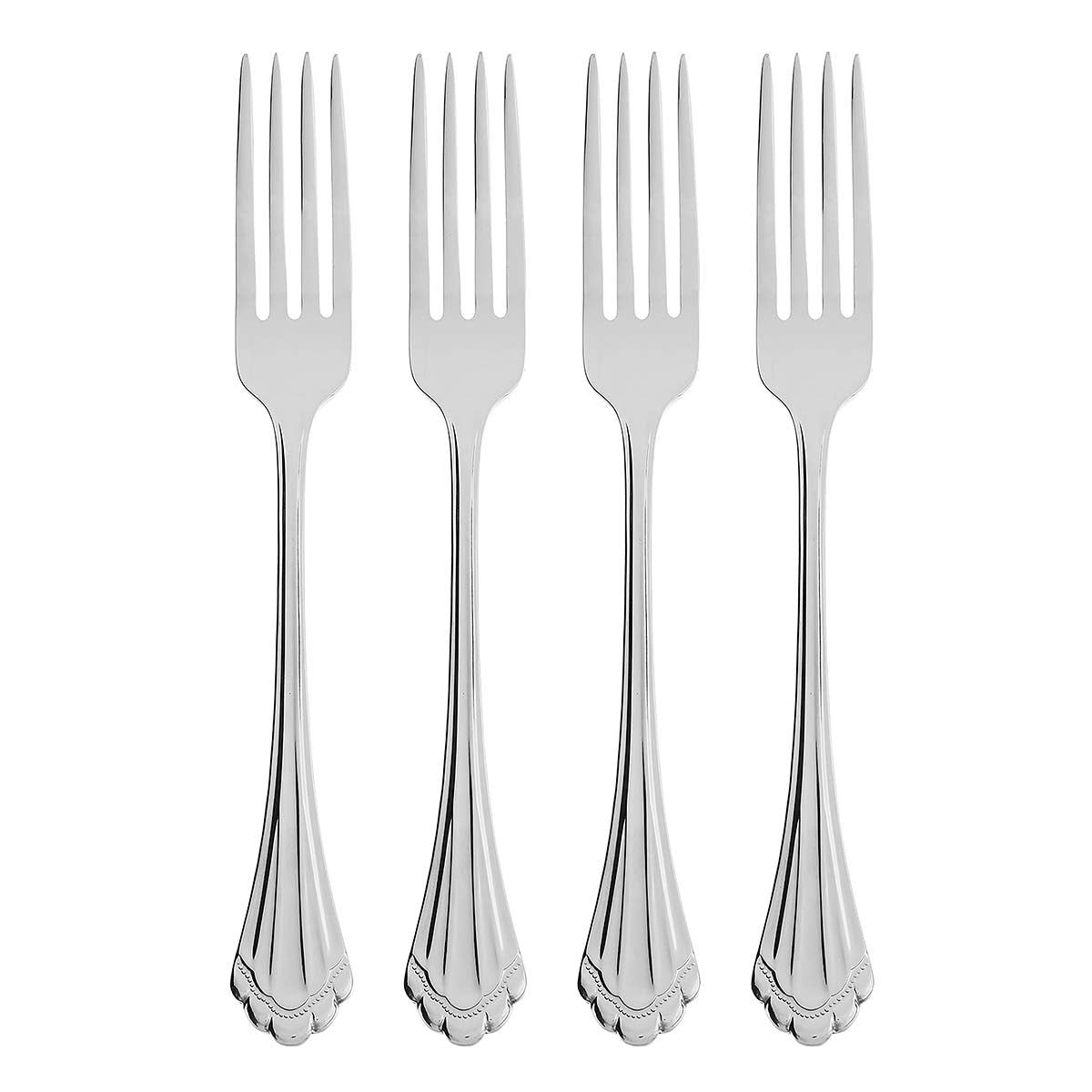 Marquette 18/8 Stainless Steel Dinner Forks - Set of 4