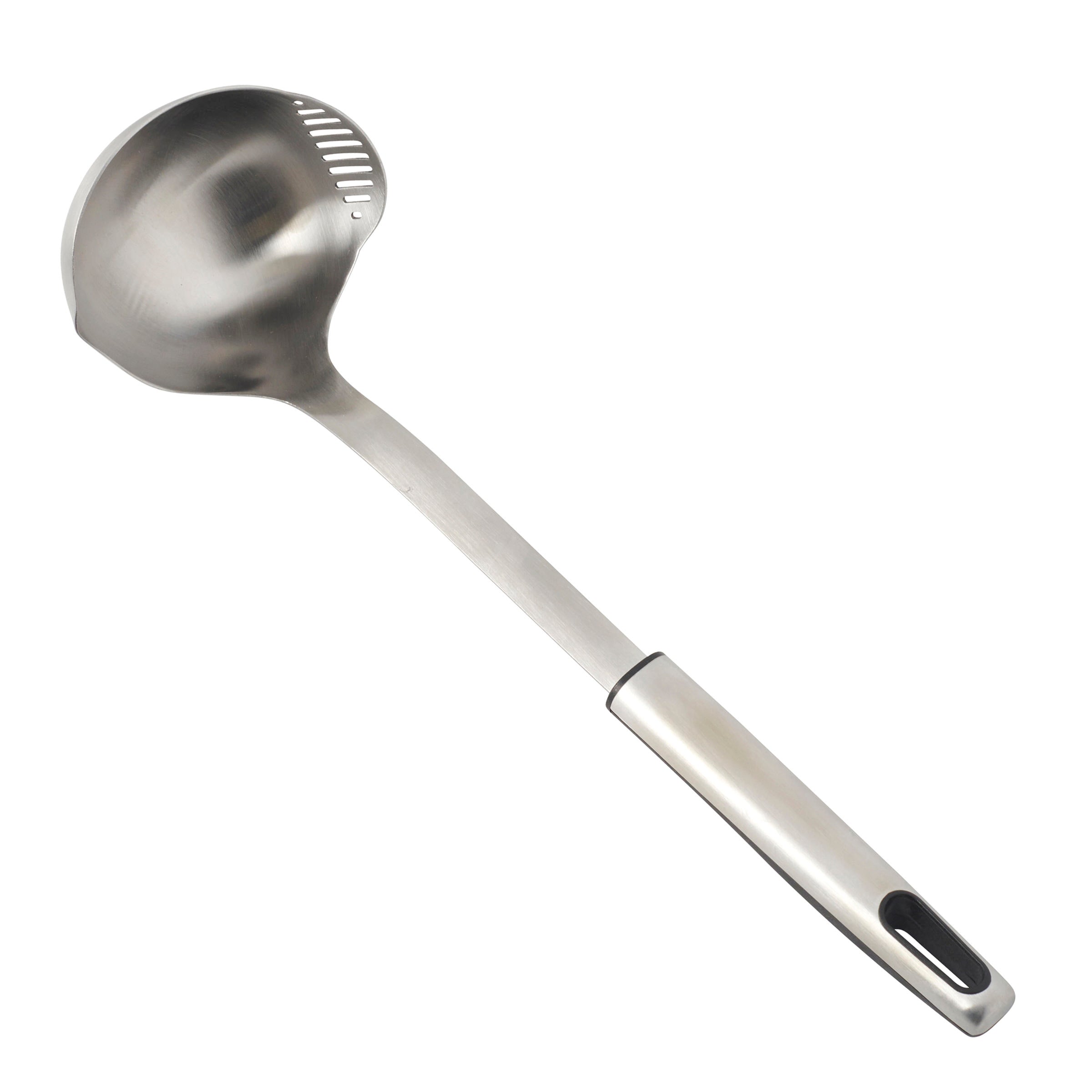 Oneida Stainless Steel Ladle with Ergonomic Handle & Pouring Spout