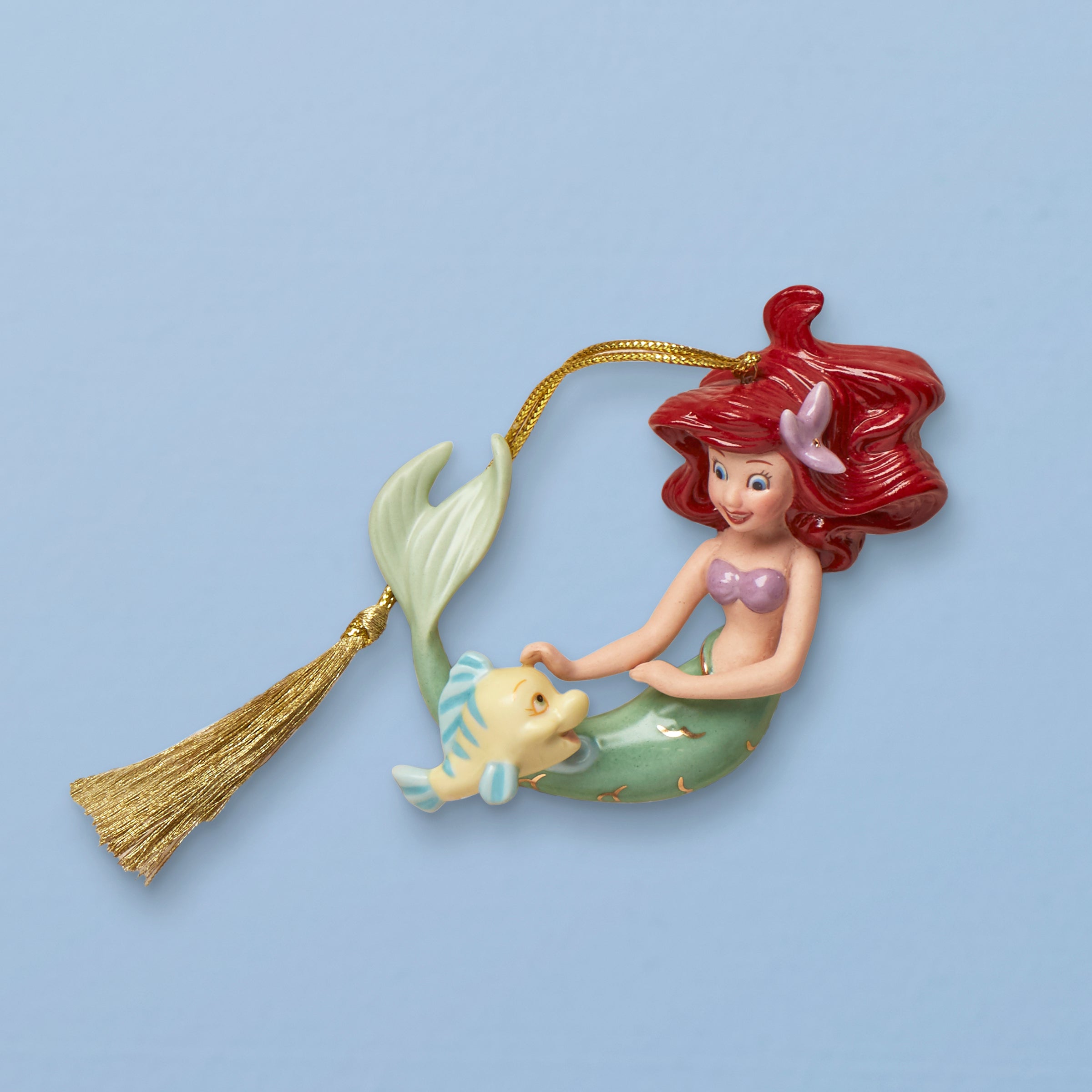 Disney The Little Mermaid Ariel & Flounder Ceramic Ornament