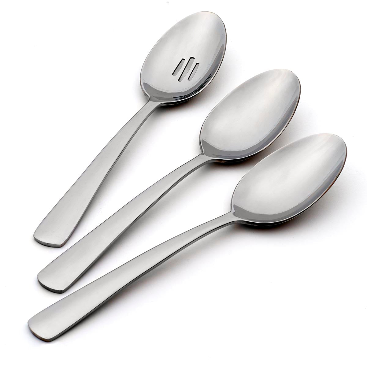 Aptitude Modern Serving Spoon Set - 3-Piece Stainless Steel