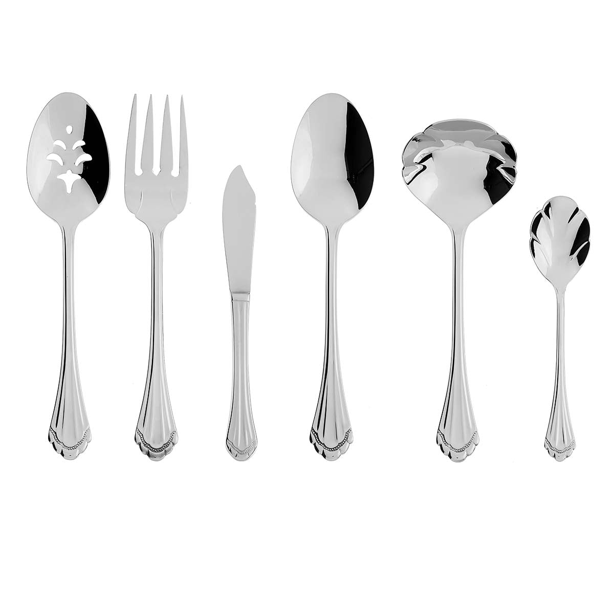 Marquette 18/8 Stainless Steel 6-Piece Hostess Set