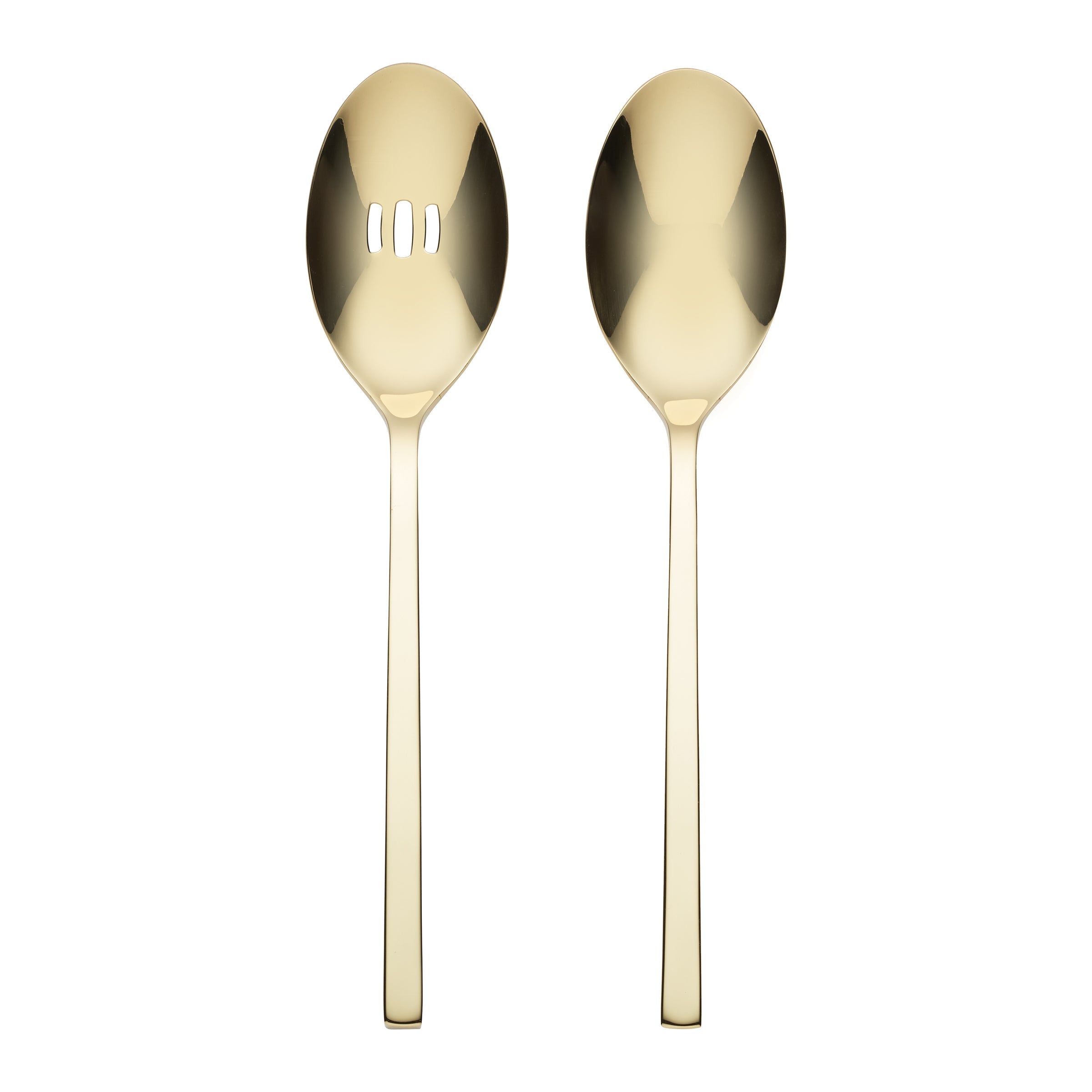 Allay Champagne Finish 2-Piece Serving Spoon Set