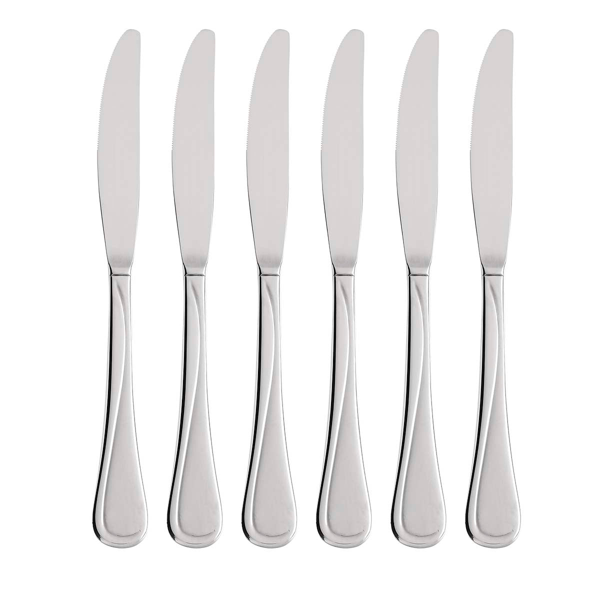 Vintage 50s Flight Dinner Knives - Set of 6 Mid-Century Cutlery