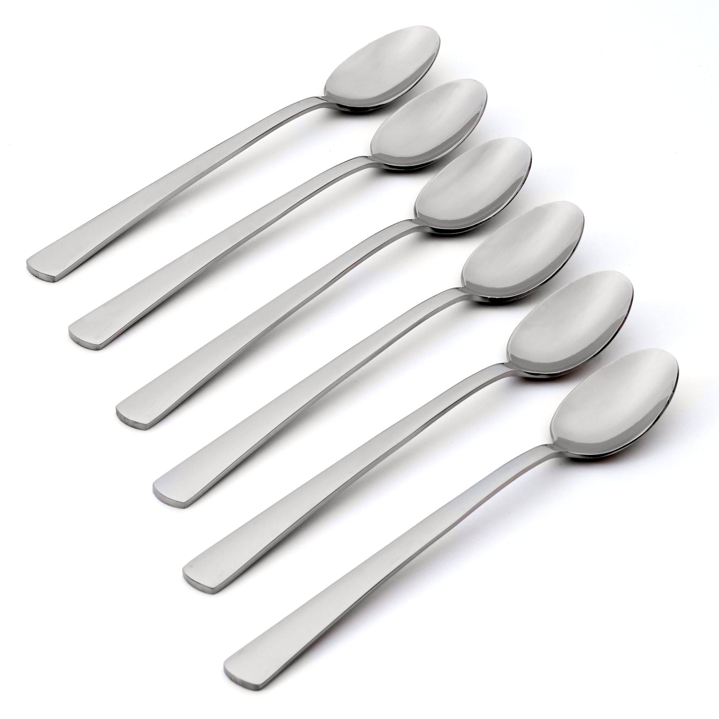 Aptitude 6-Piece Tall Drink Spoons – Modern Stainless Steel Set