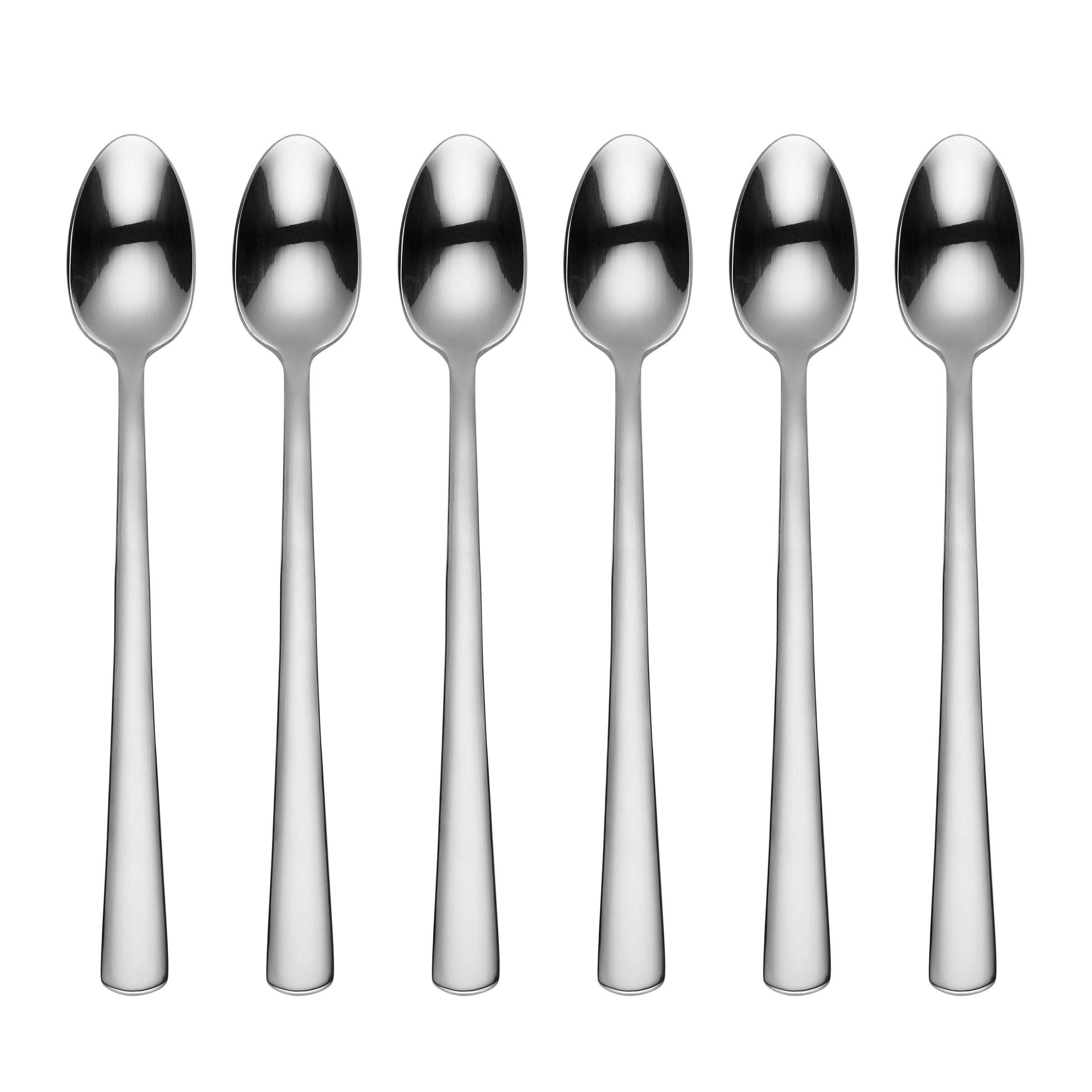 Aptitude 6-Piece Tall Drink Spoons – Modern Stainless Steel Set