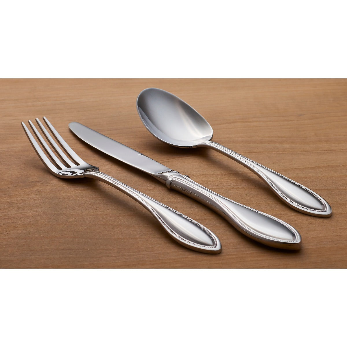 American Harmony Beaded Teaspoon Set - 4-Piece Vintage Style Cutlery