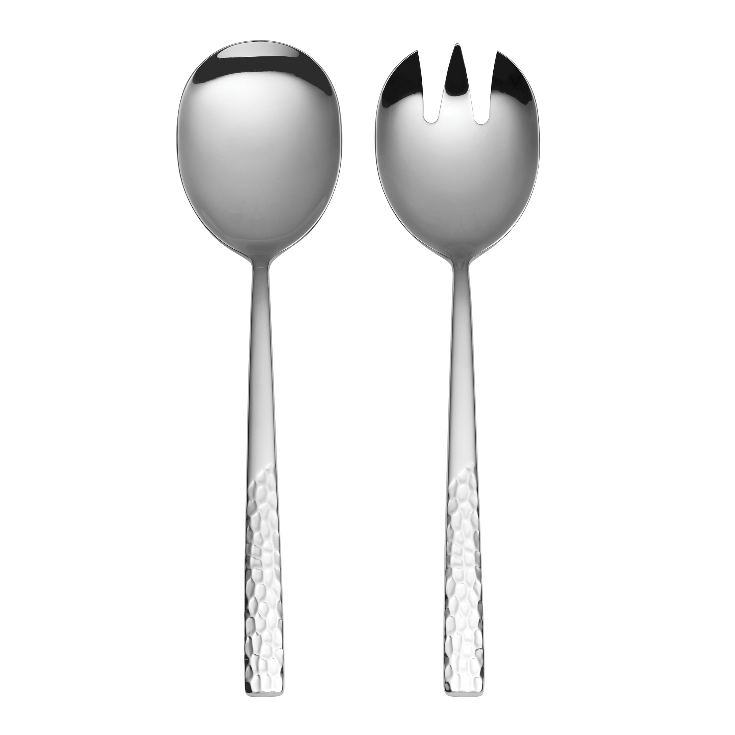 Silver Mezze Salad Servers Set - 2 Piece