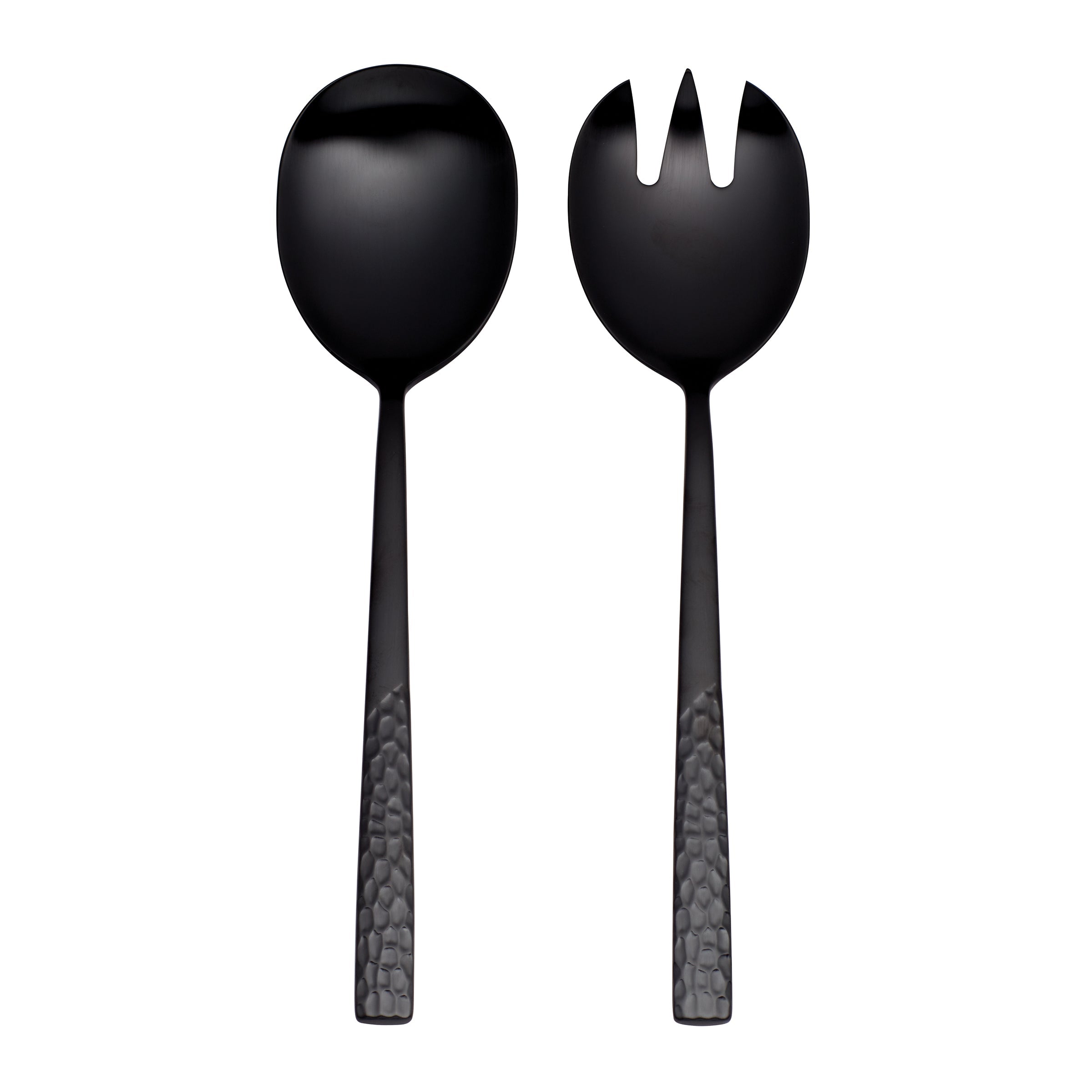 Mezze Midnight Black 2-Piece Salad Servers Set