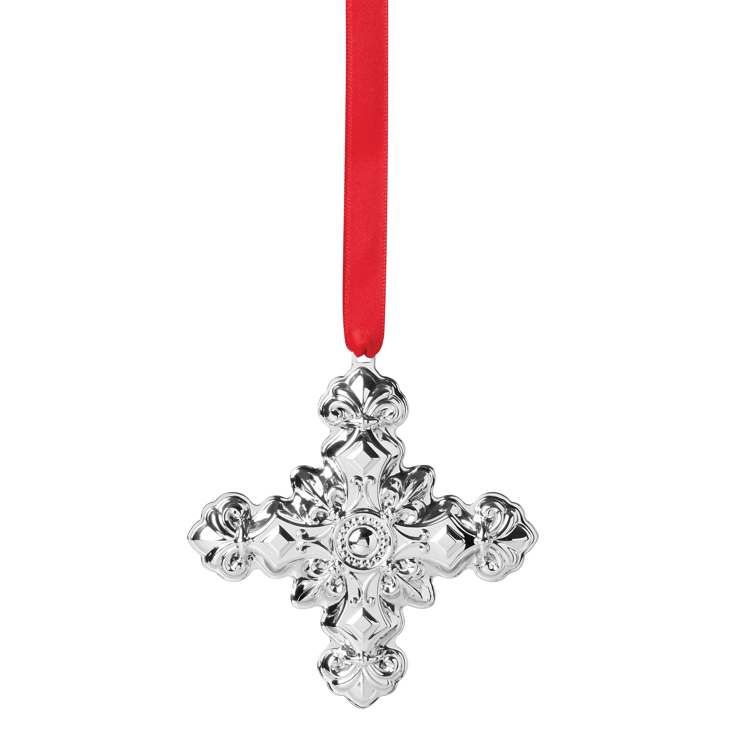 2024 Sterling Silver Christmas Cross Ornament - 54th Annual Edition