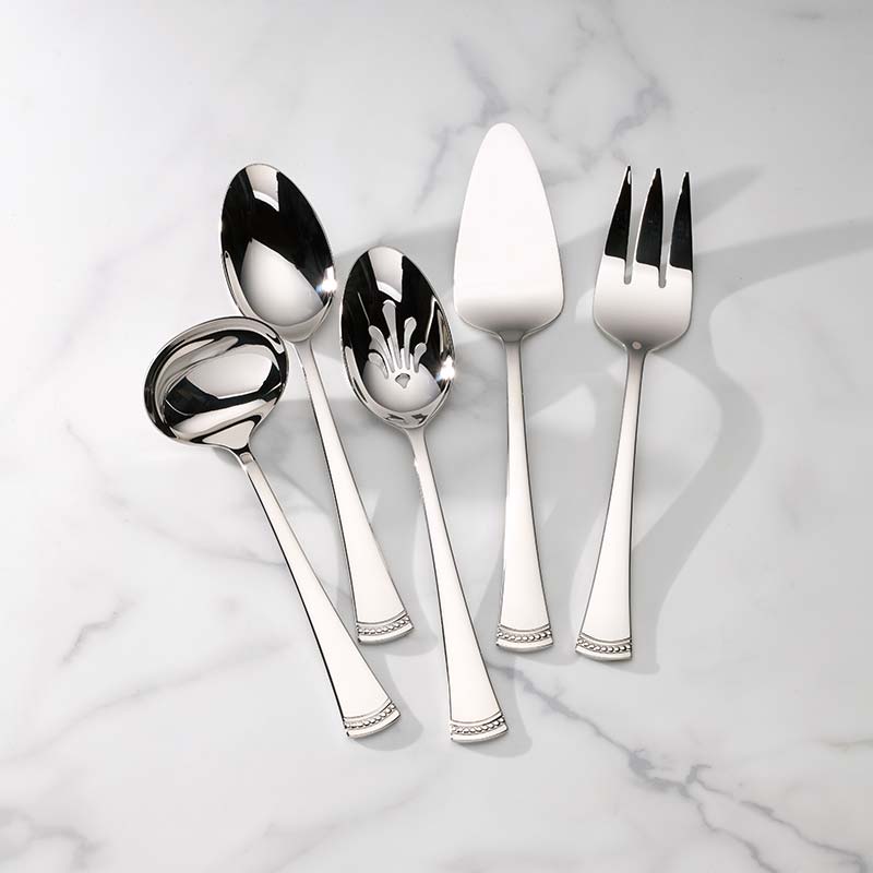 Portola Stainless Steel 5-Piece Hostess Serving Set
