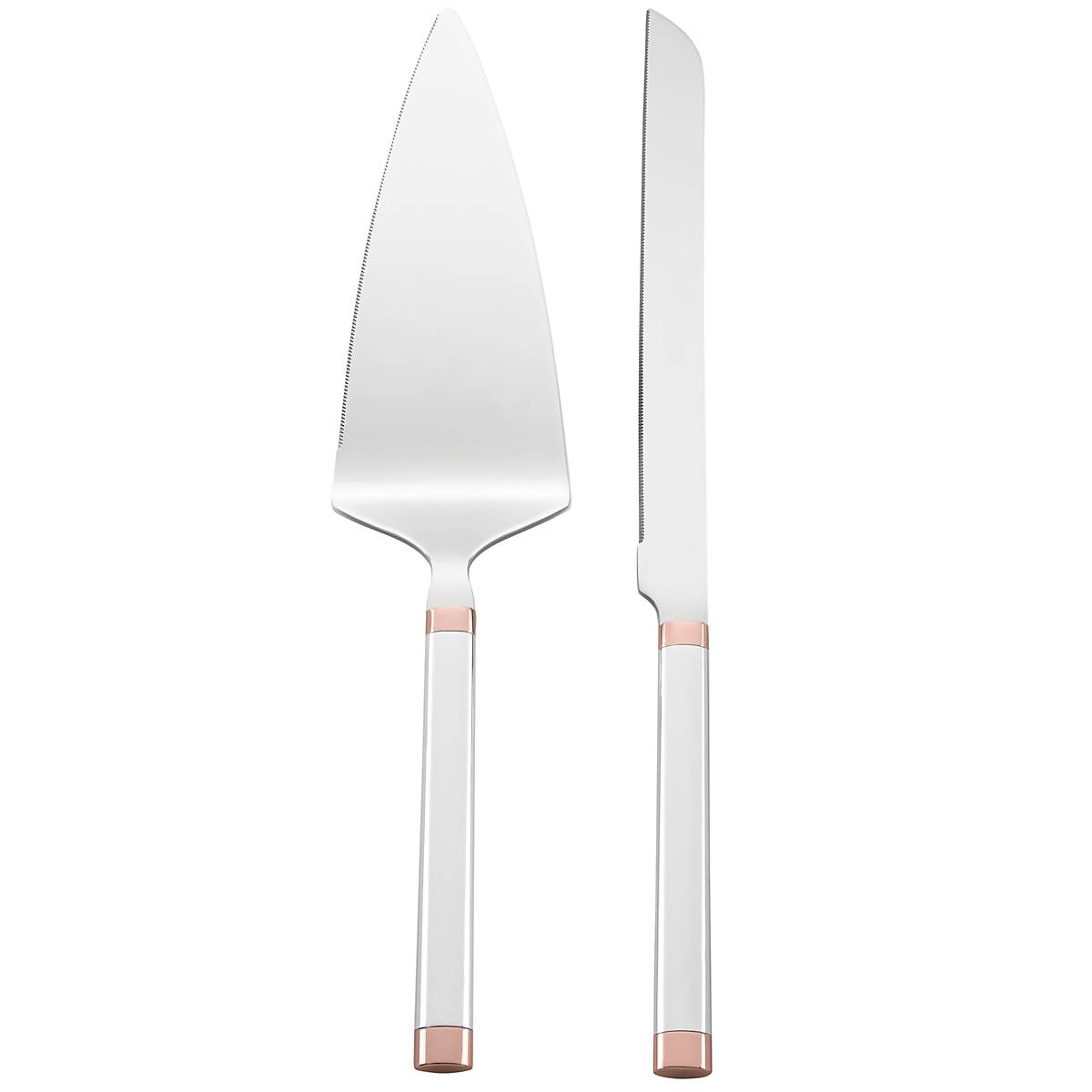 Rosy Glow Silver-Plated 2-Piece Dessert Set