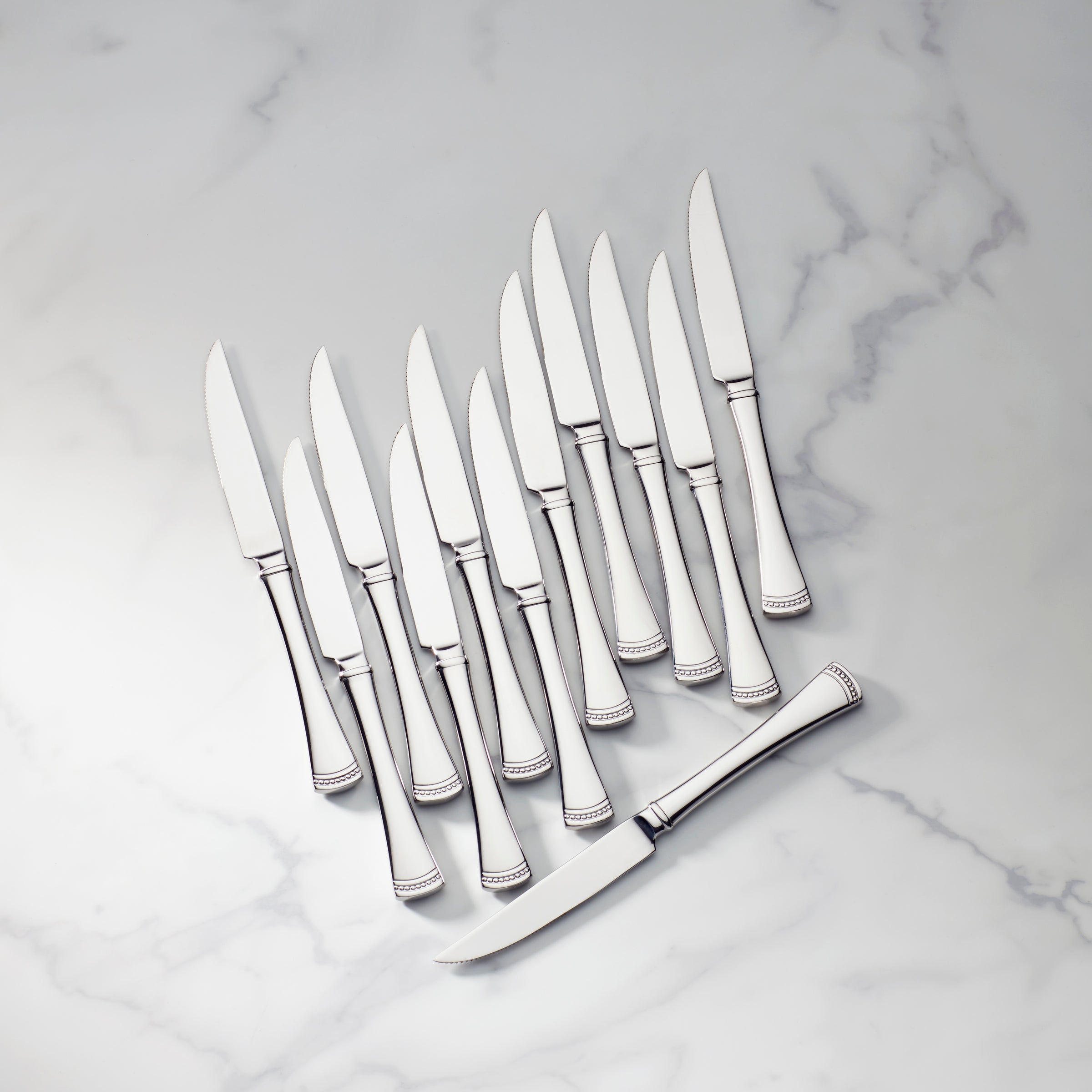 Portola 12-Piece Stainless Steel Steak Knife Set – Dishwasher Safe