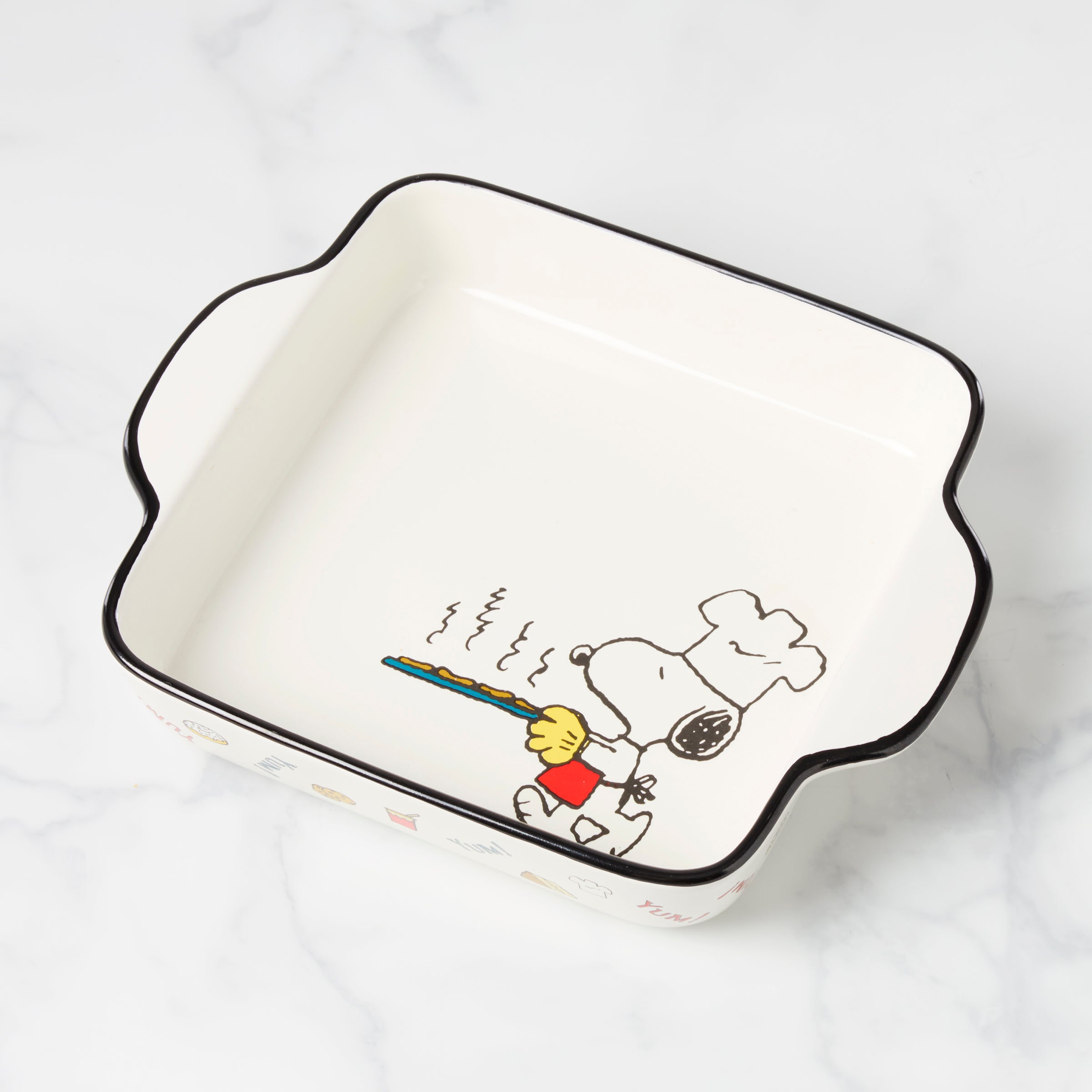 Chef Snoopy Ceramic Baker with Woodstock