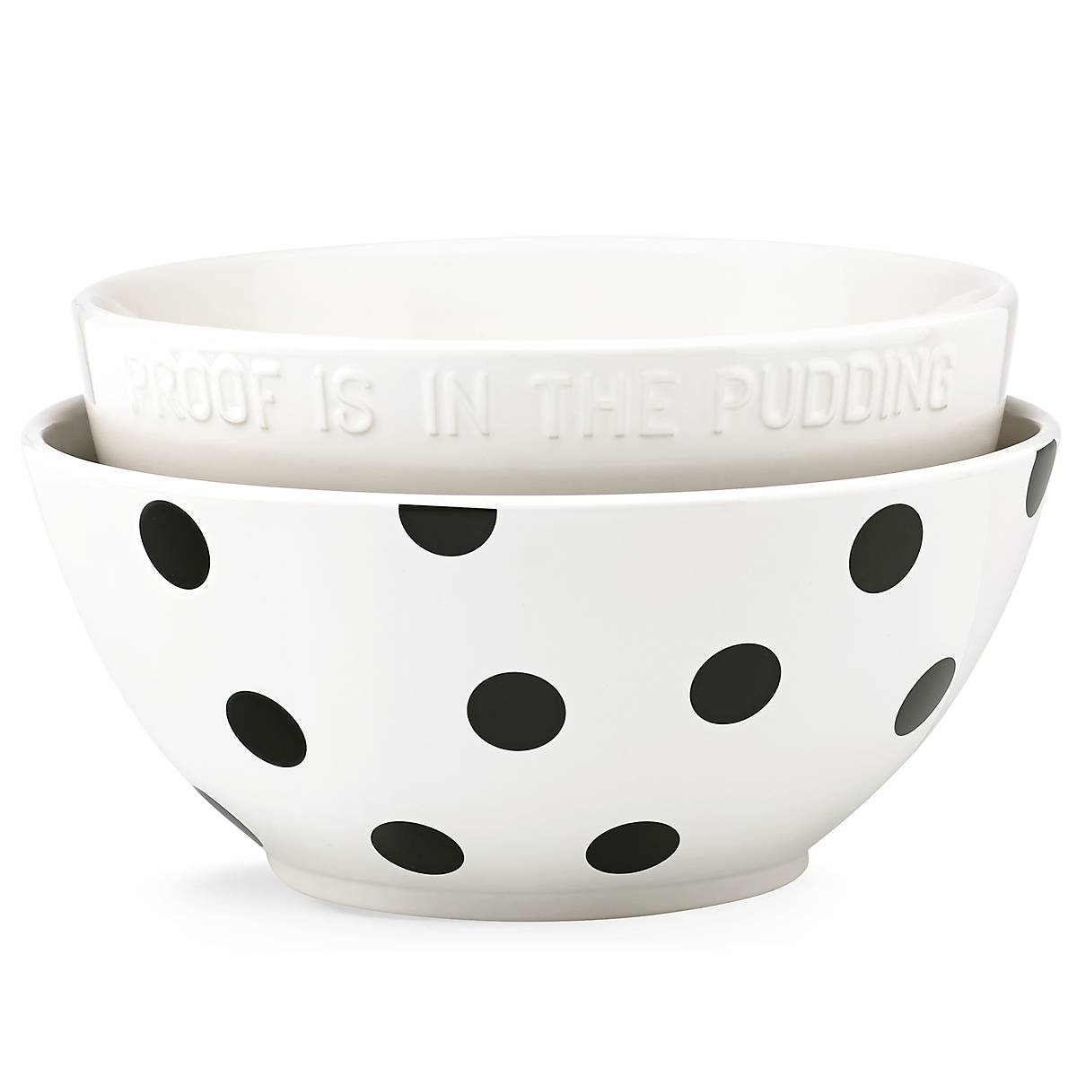 Kate Spade Deco Dot Stainless Steel Mixing Bowl Set - 2-Piece