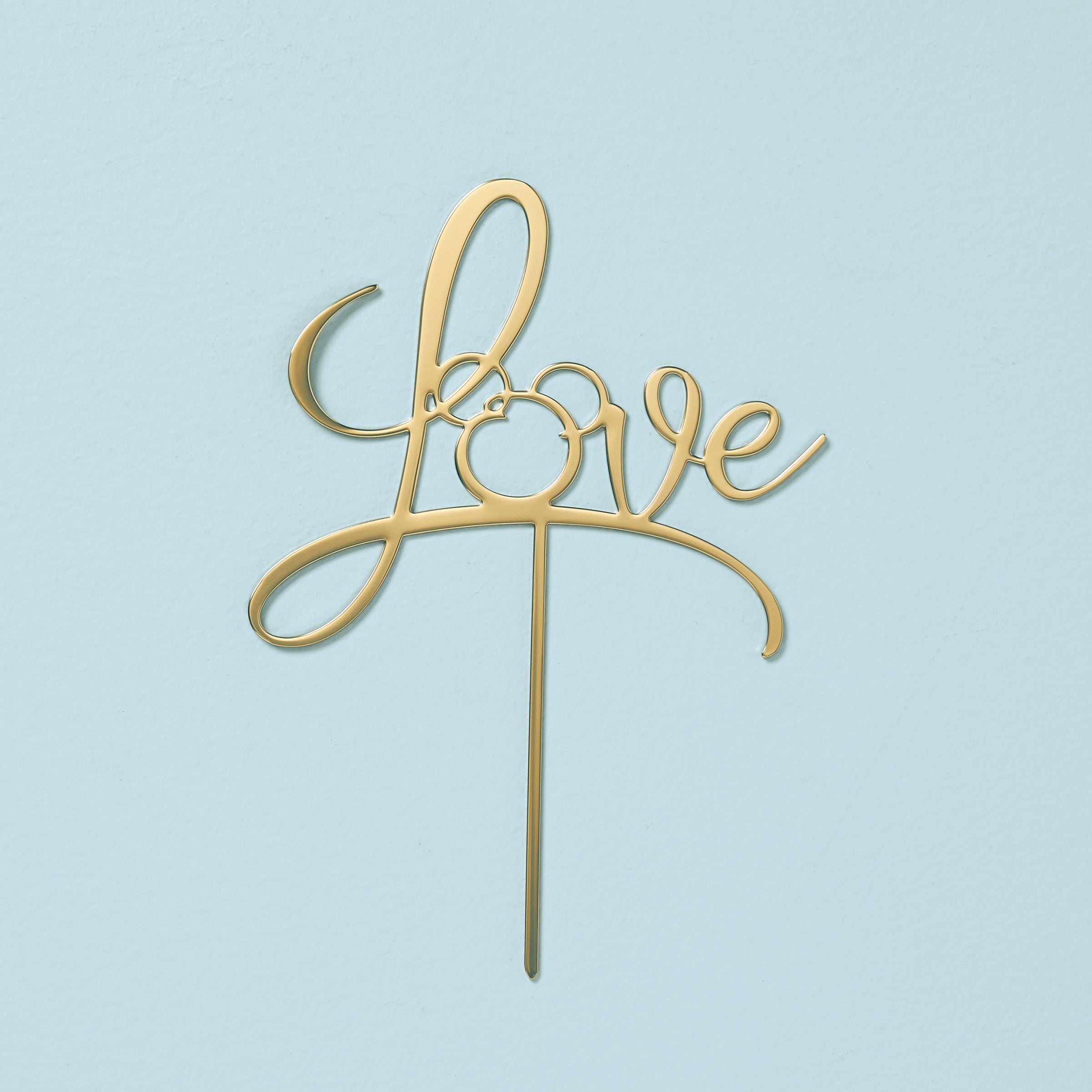 Disney Elegant Gold Bridal Cake Topper