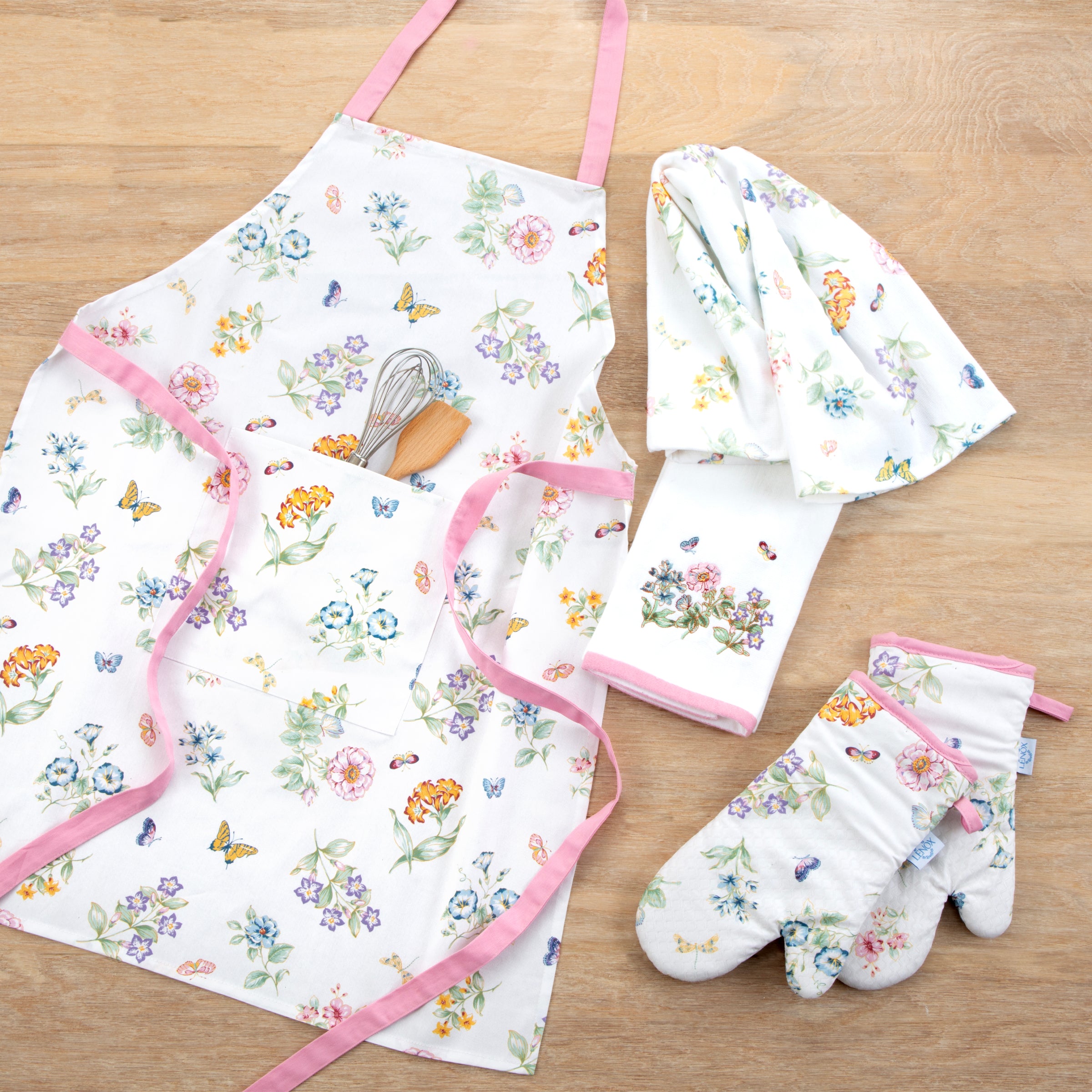 Butterfly Meadow Floral Kitchen Gift Set - 5 Piece Collection