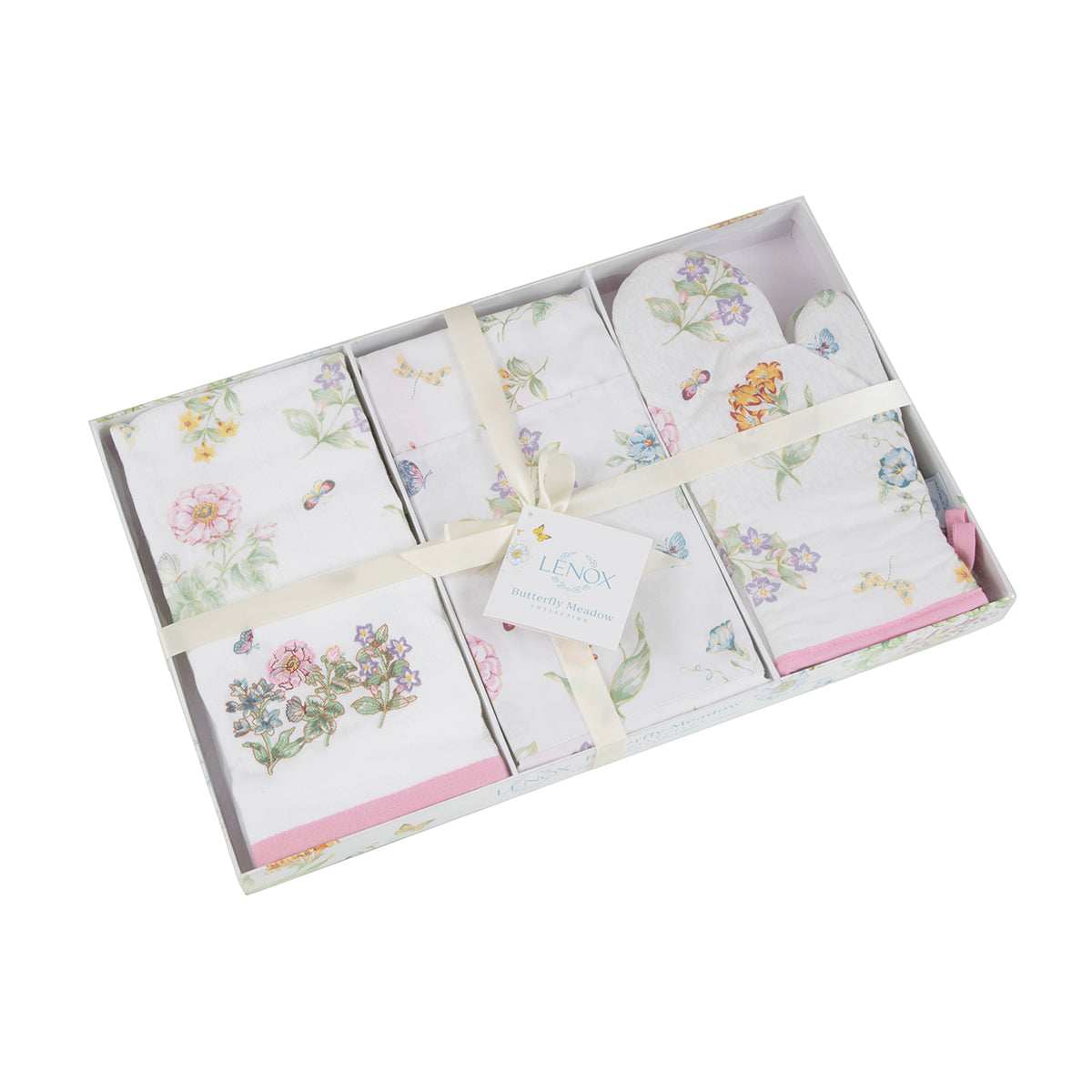 Butterfly Meadow Floral Kitchen Gift Set - 5 Piece Collection