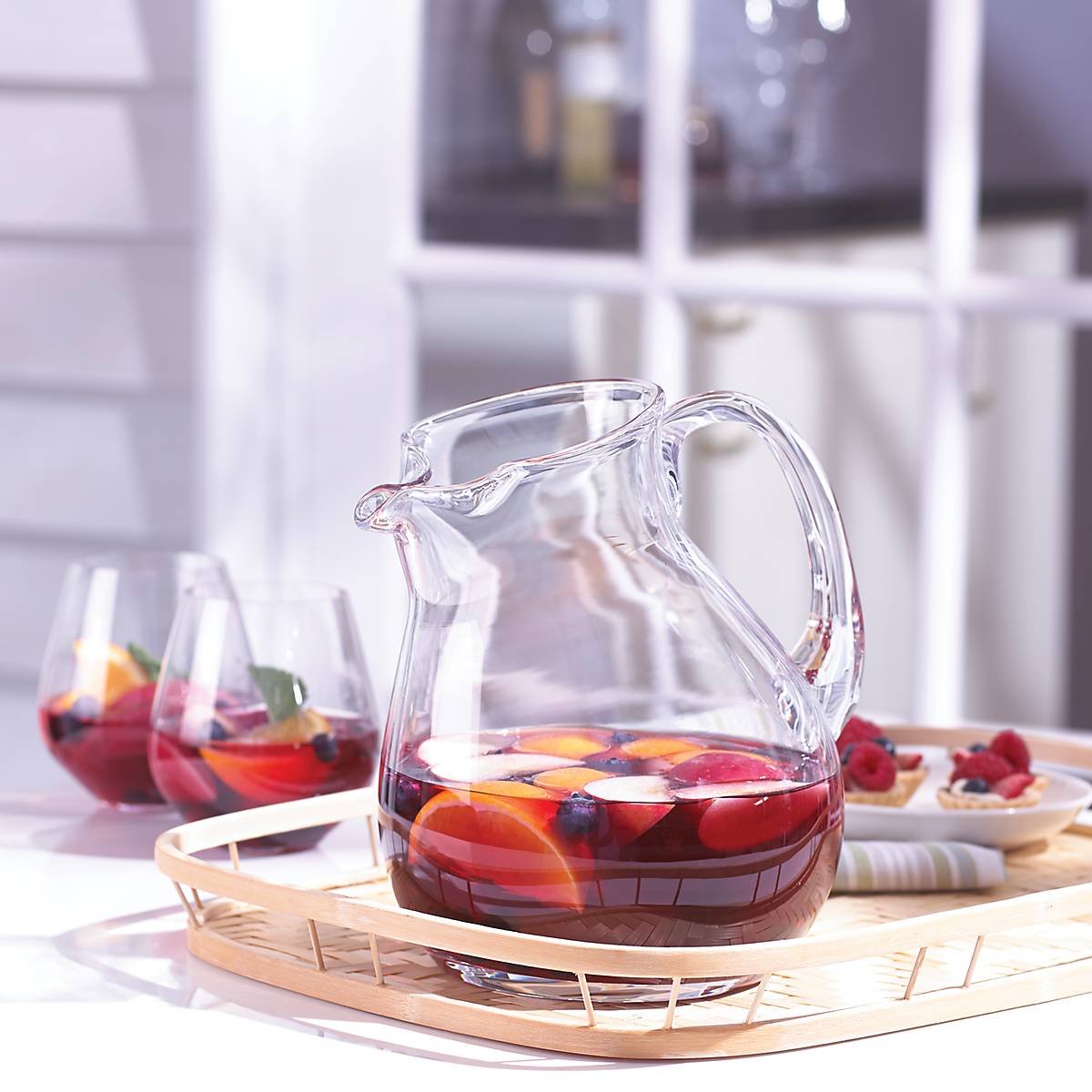 Tuscany Classics Glass Party Pitcher for Cocktails & Punch