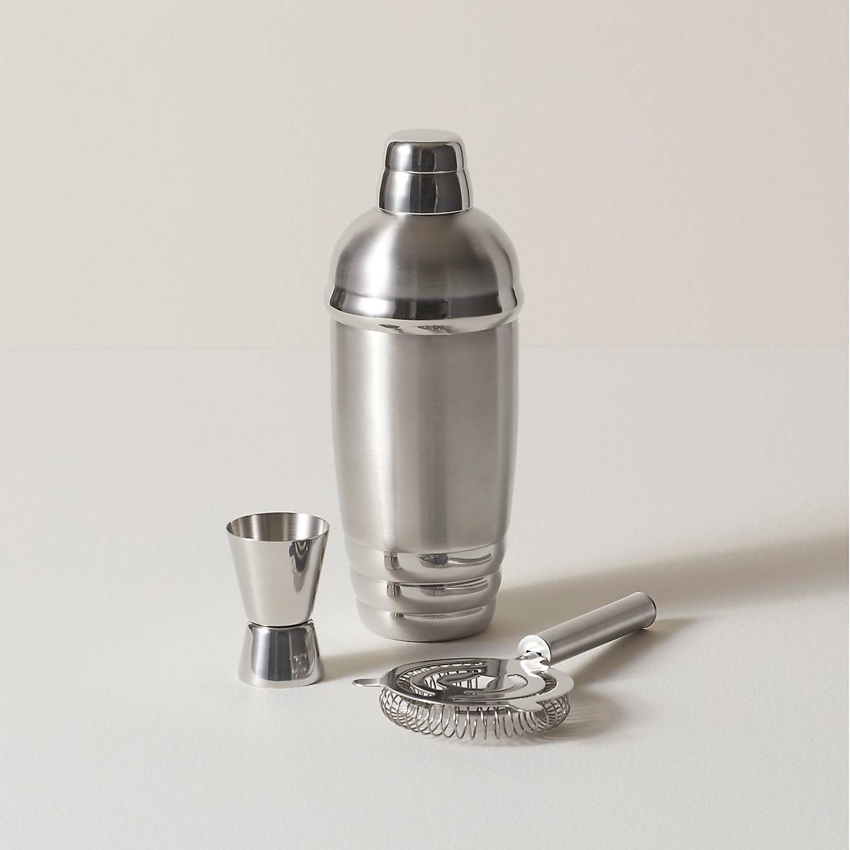 Stainless Steel Cocktail Shaker & Strainer Set – Tuscany Barware