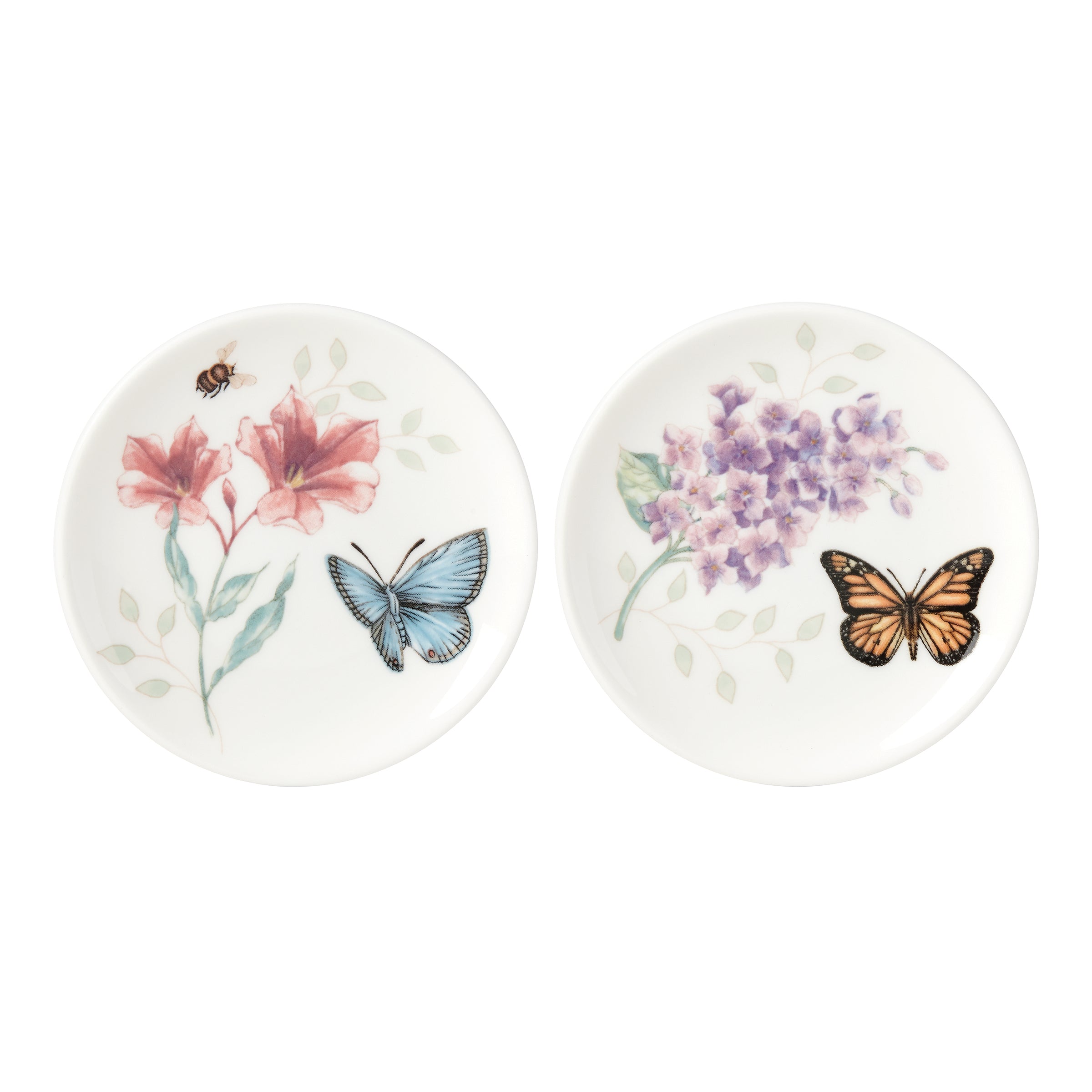 Butterfly Meadow Ceramic Coasters Set - Nature Design, Dishwasher Safe