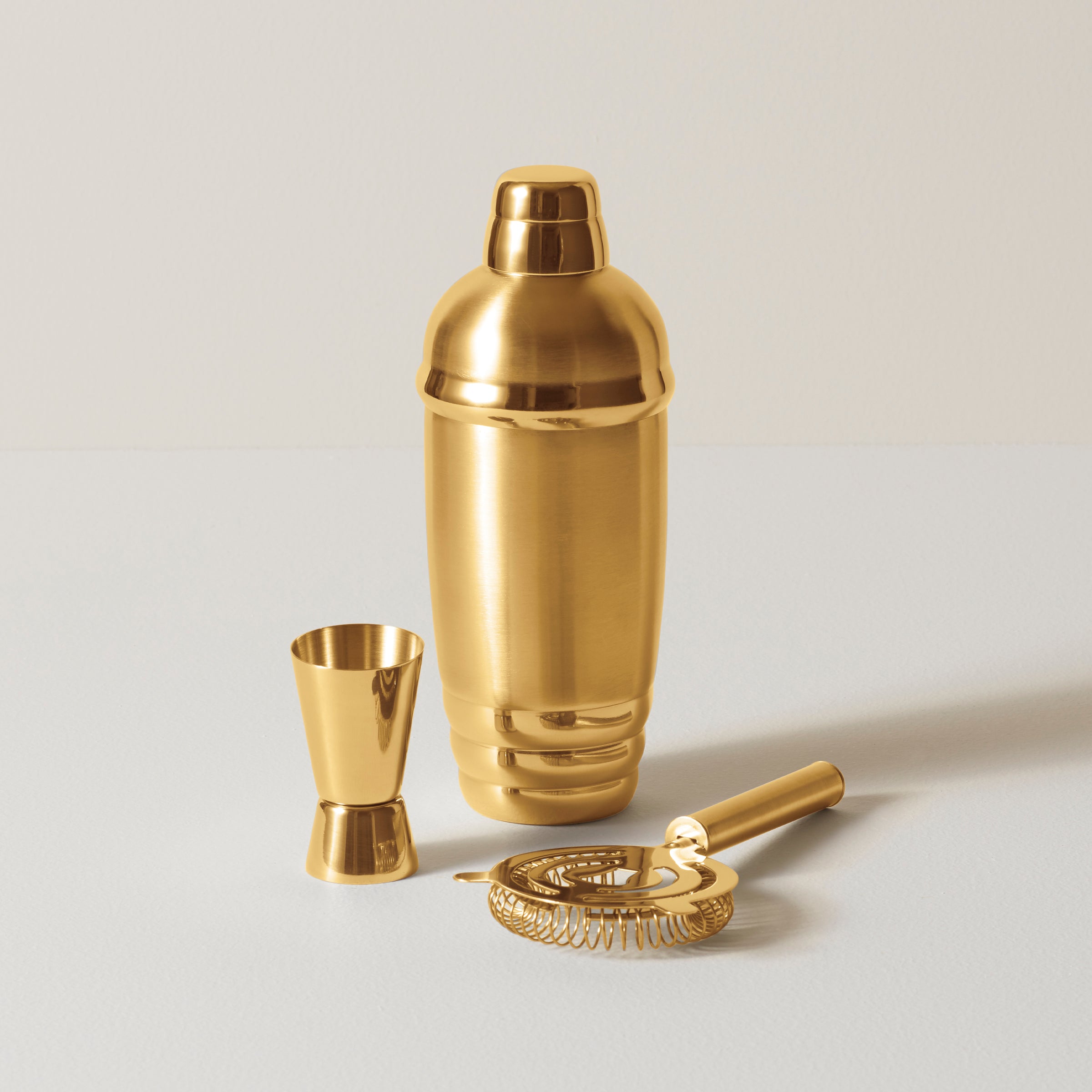Tuscany Classics Gold Stainless Steel Cocktail Shaker Set