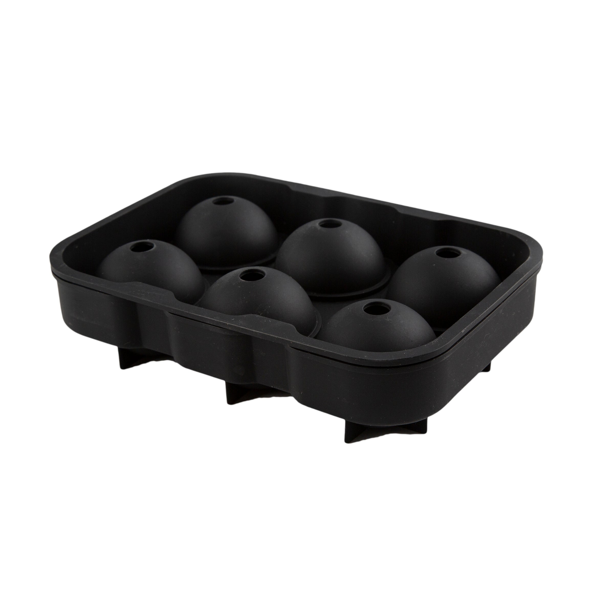 Black Silicone Ice Sphere Mold for Cocktails - Round & Durable