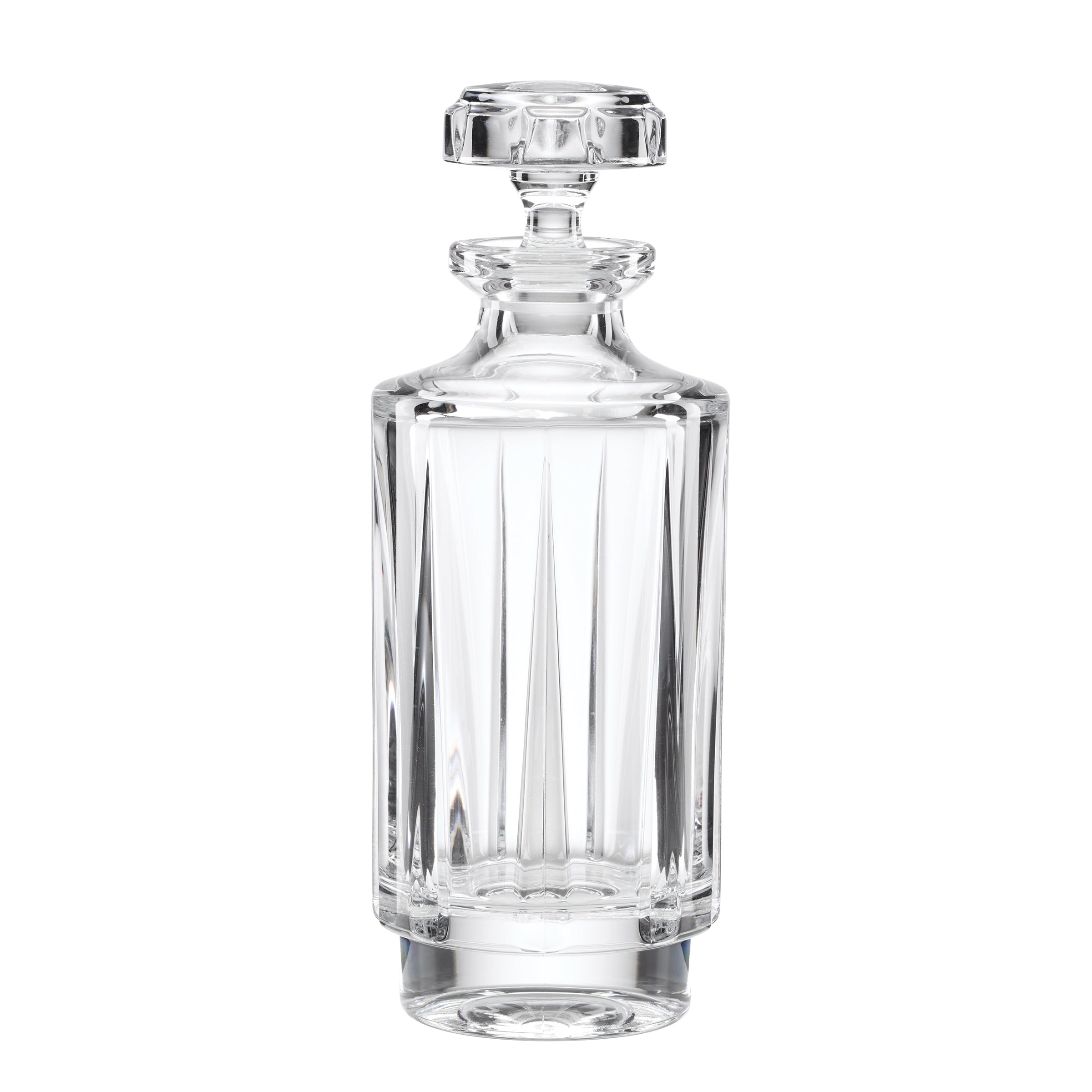 Estate Crystal Decanter - Faceted Glass Barware for Home & Entertaining