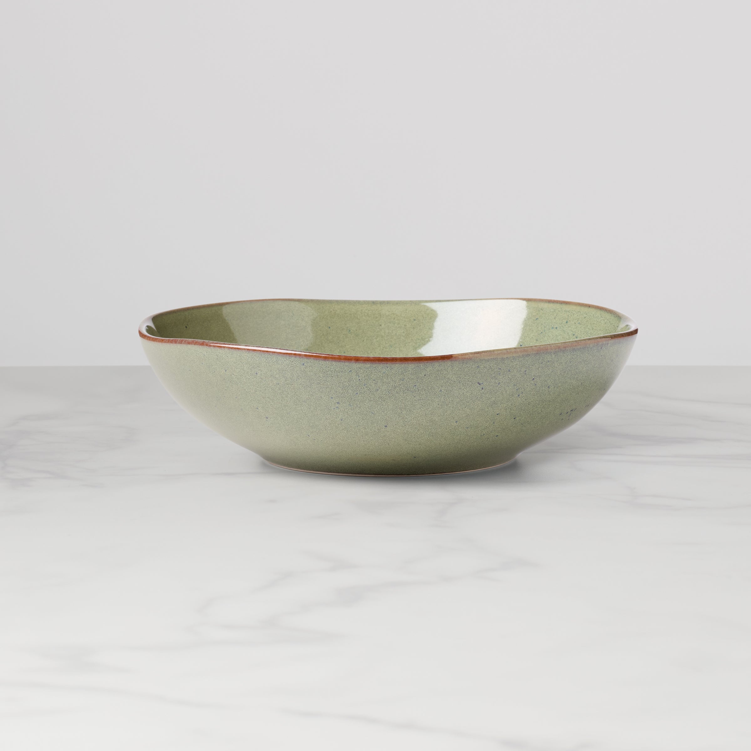 Organic Shades Green Stoneware Serving Set - 2-Piece Dishwasher Safe