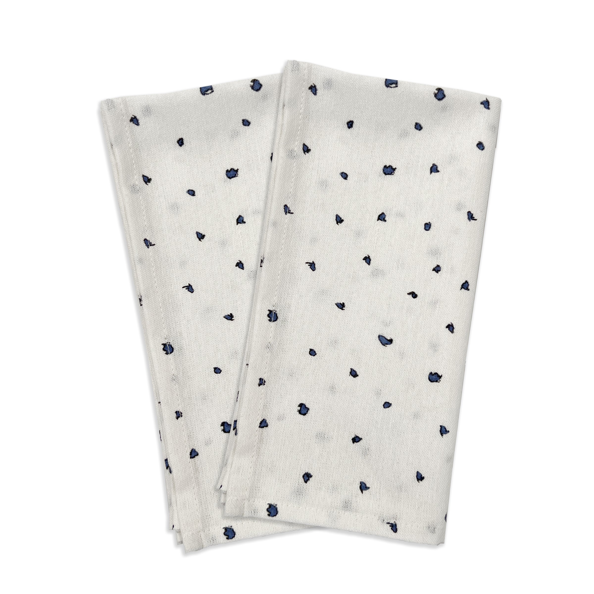 Blue Bay Dot Pattern Dinner Napkins - Set of 2