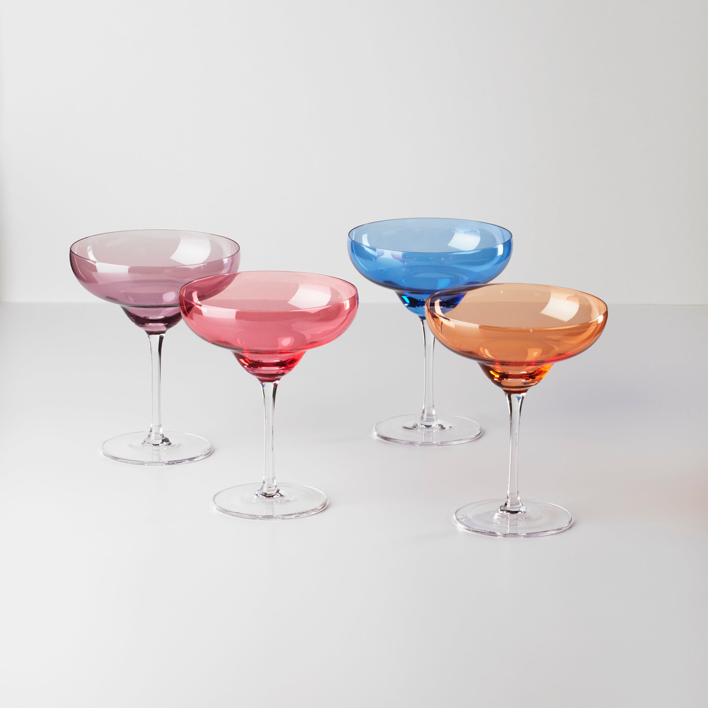 Oneida True Colors Margarita Glasses - 4-Piece Party Set