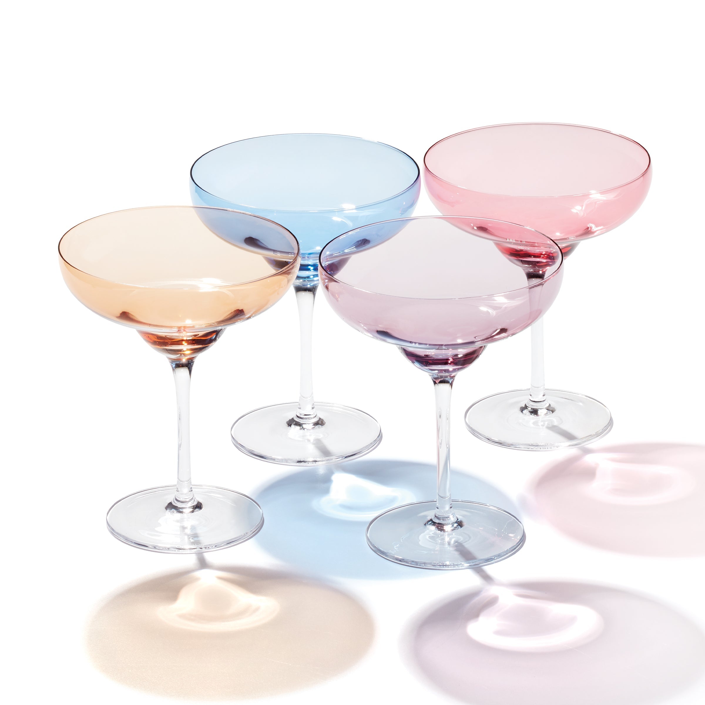 Oneida True Colors Margarita Glasses - 4-Piece Party Set