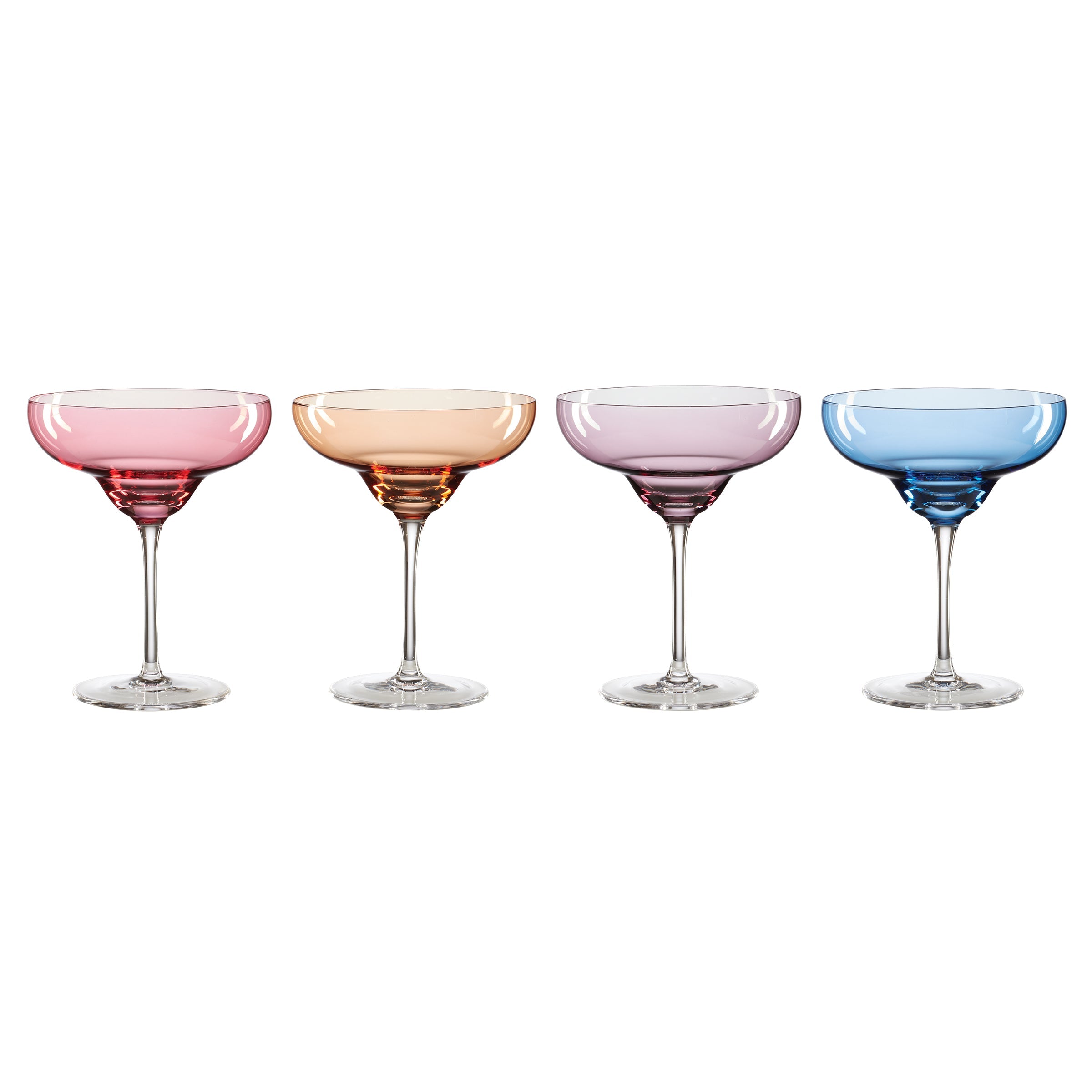 Oneida True Colors Margarita Glasses - 4-Piece Party Set