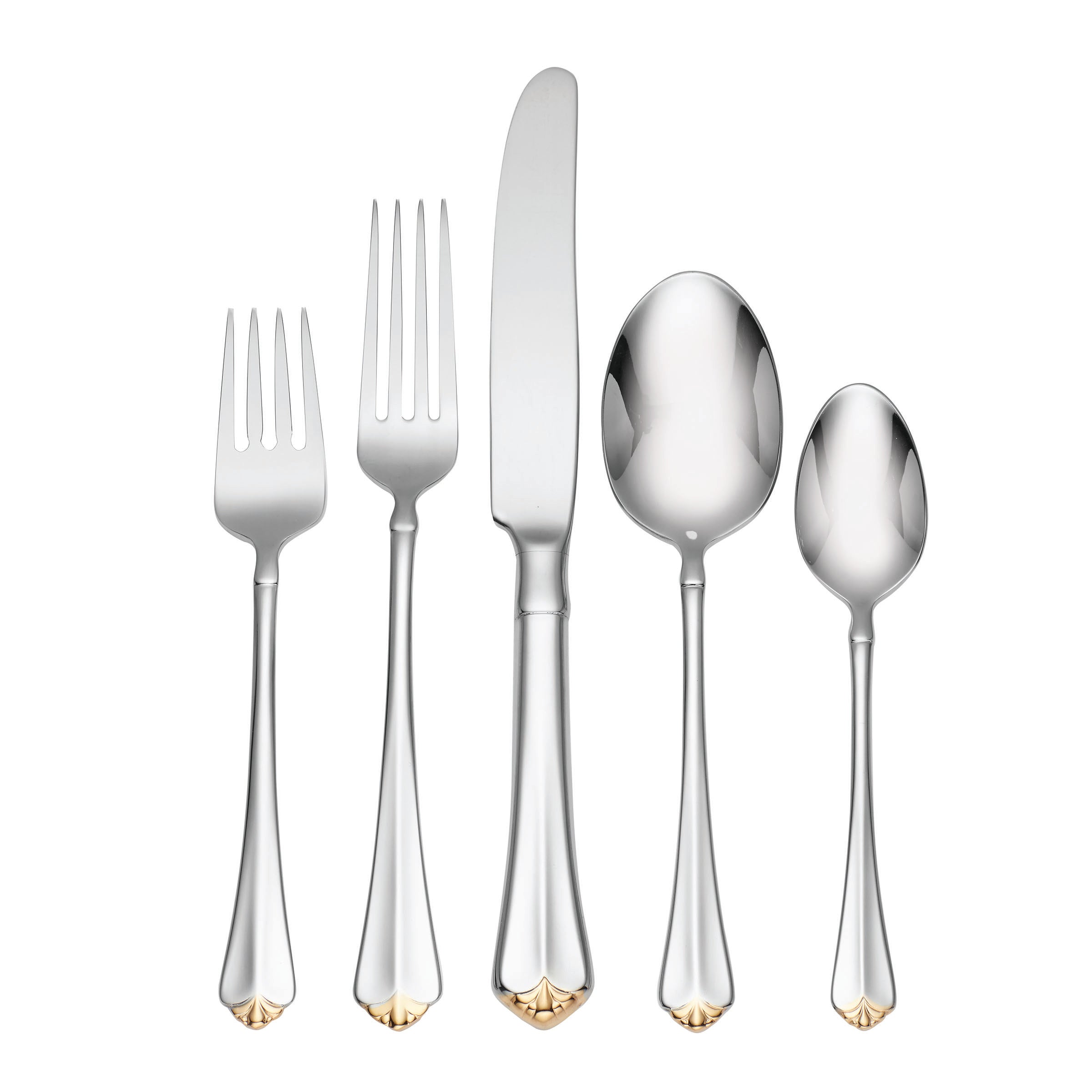 Golden Juilliard 20-Piece Gold-Tipped Flatware Set