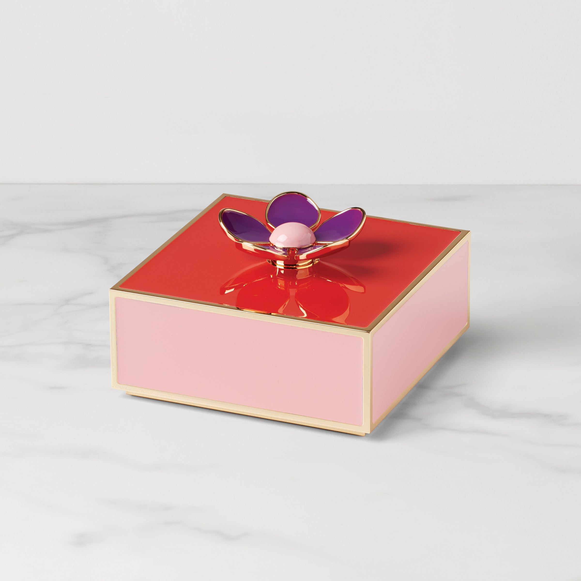 Kate Spade Floral Jewelry Box - Red & Pink Keepsake Storage