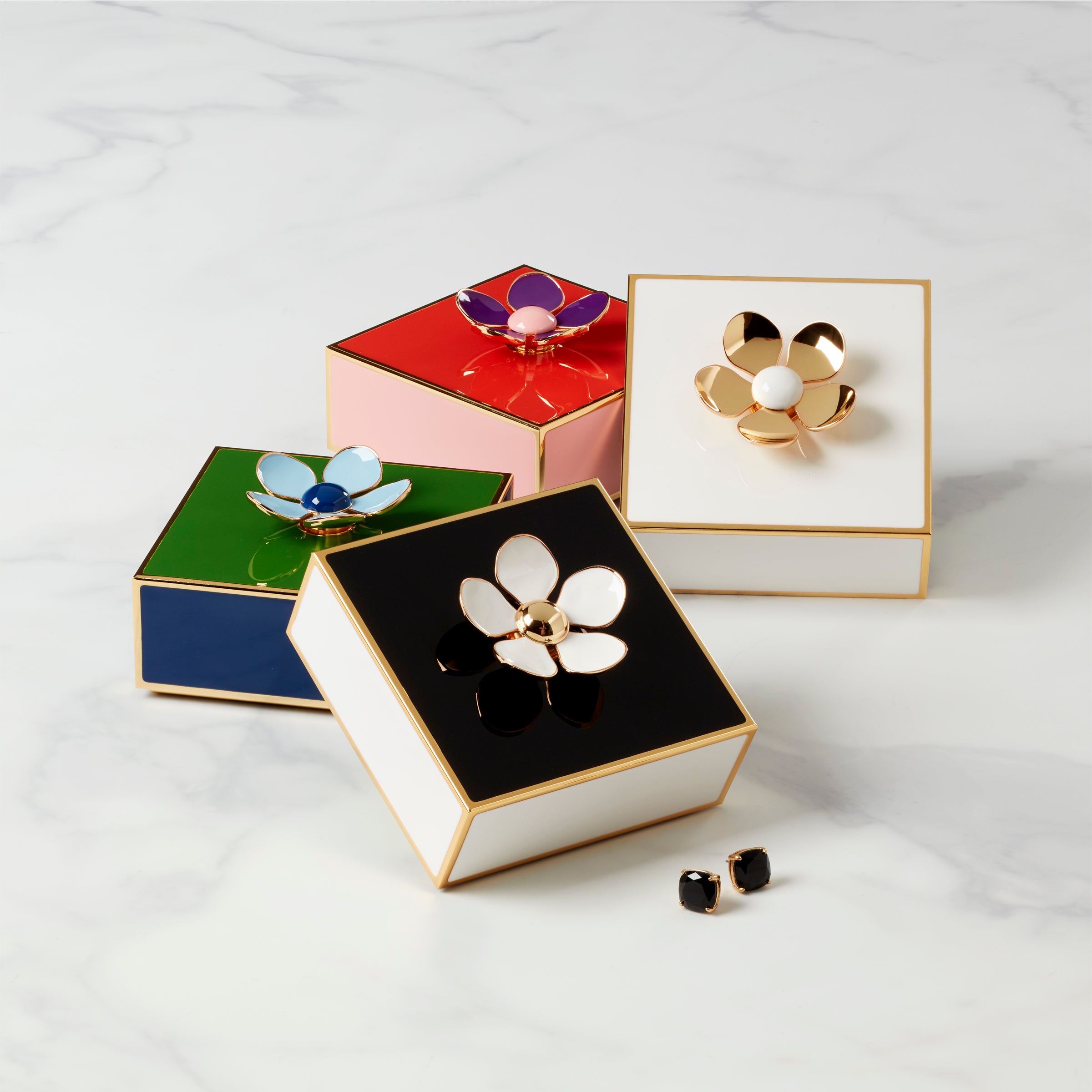 Kate Spade Floral Jewelry Box - Red & Pink Keepsake Storage