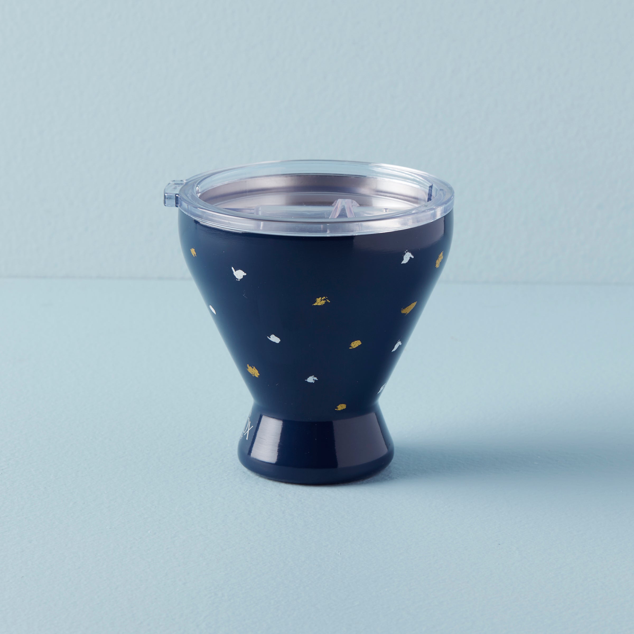 Blue Bay Dot Stainless Steel Insulated Cocktail Tumbler