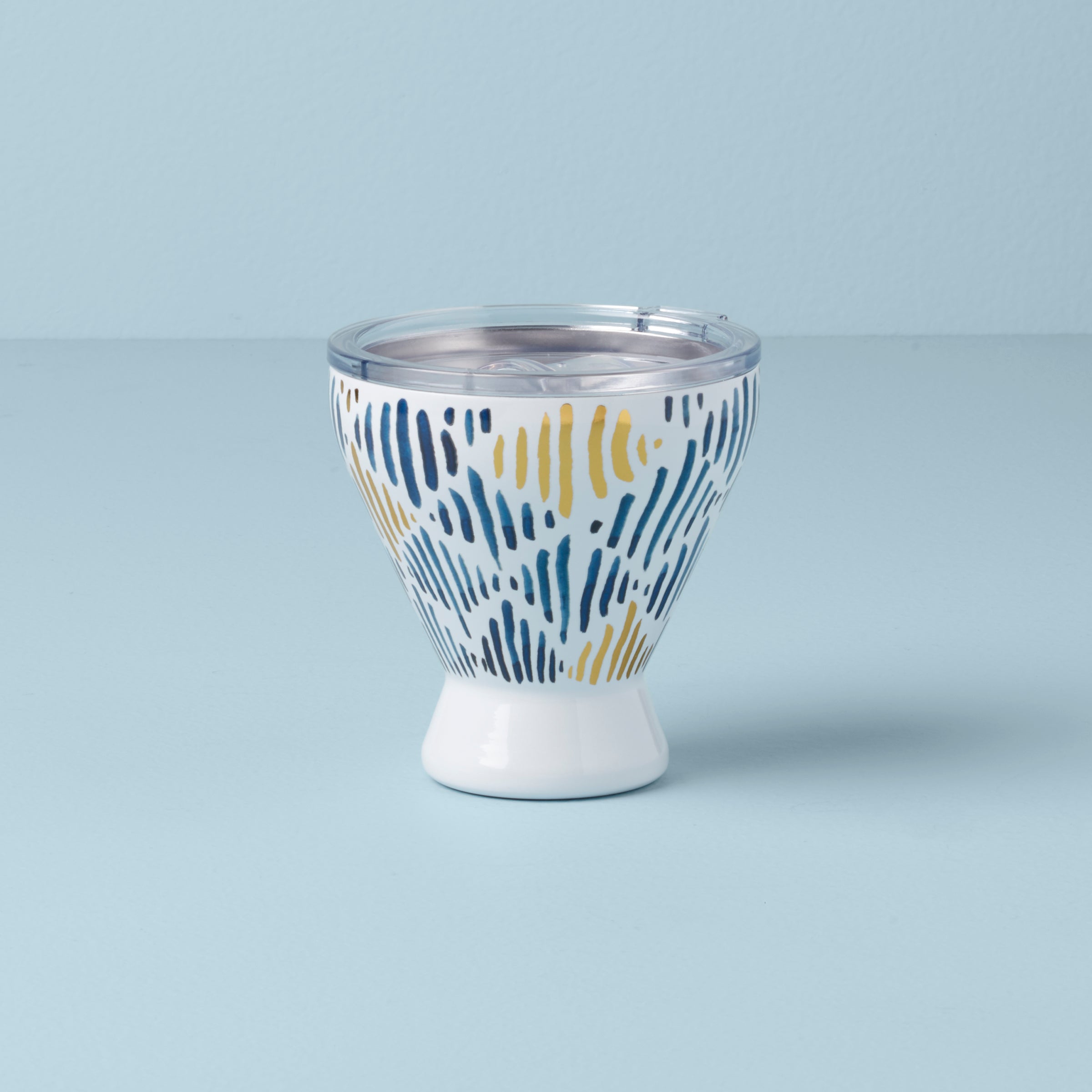 Blue Bay Ikat Stainless Steel Tumbler - Insulated & Leakproof