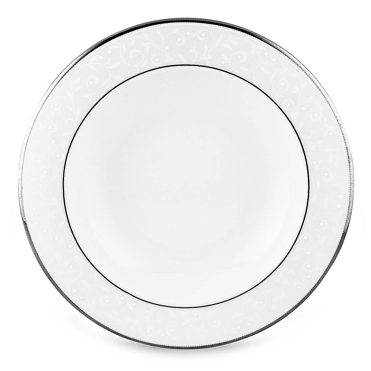 Opal Innocence Bone China Bowl with Platinum Accents