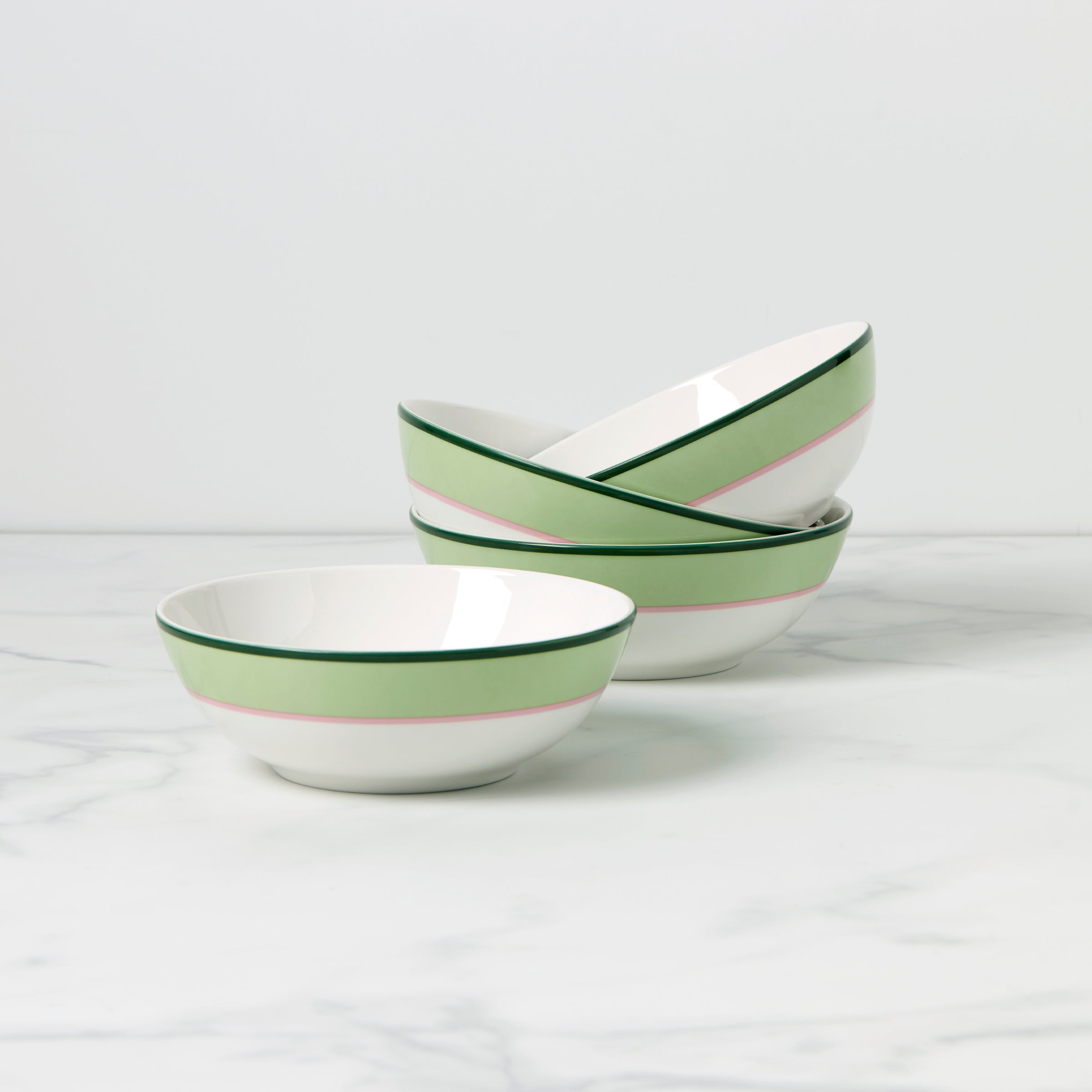 Kate Spade New York Colorful Bowls - Set of 4 - Green & Pink