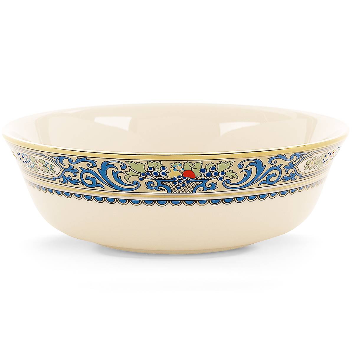 Handcrafted Autumn Collection Bowl with 24K Gold Accents